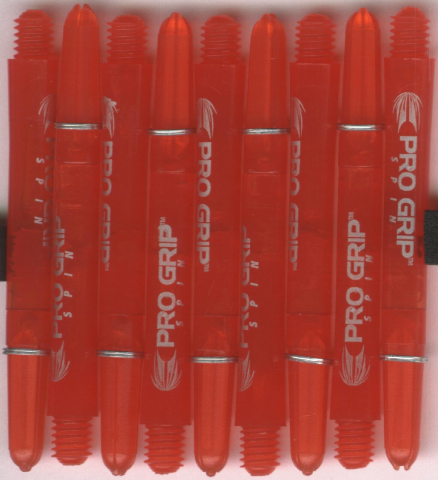 2in. 2ba Red TARGET PRO GRIP SPINNING Nylon Dart Shafts: 3 per set