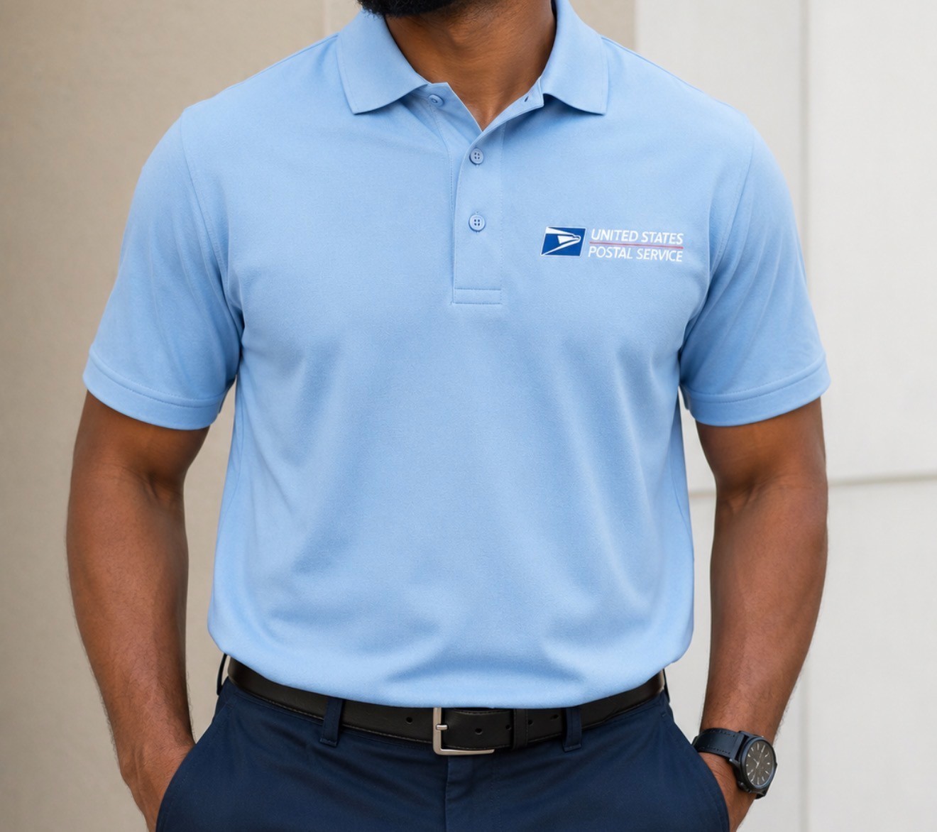 New Polo Postal Dry Blend Embroidery Logo Gildan  Rural City Carrier Unisex