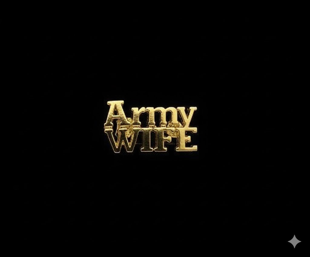 U.S. Army  Wife Script Lapel Pin