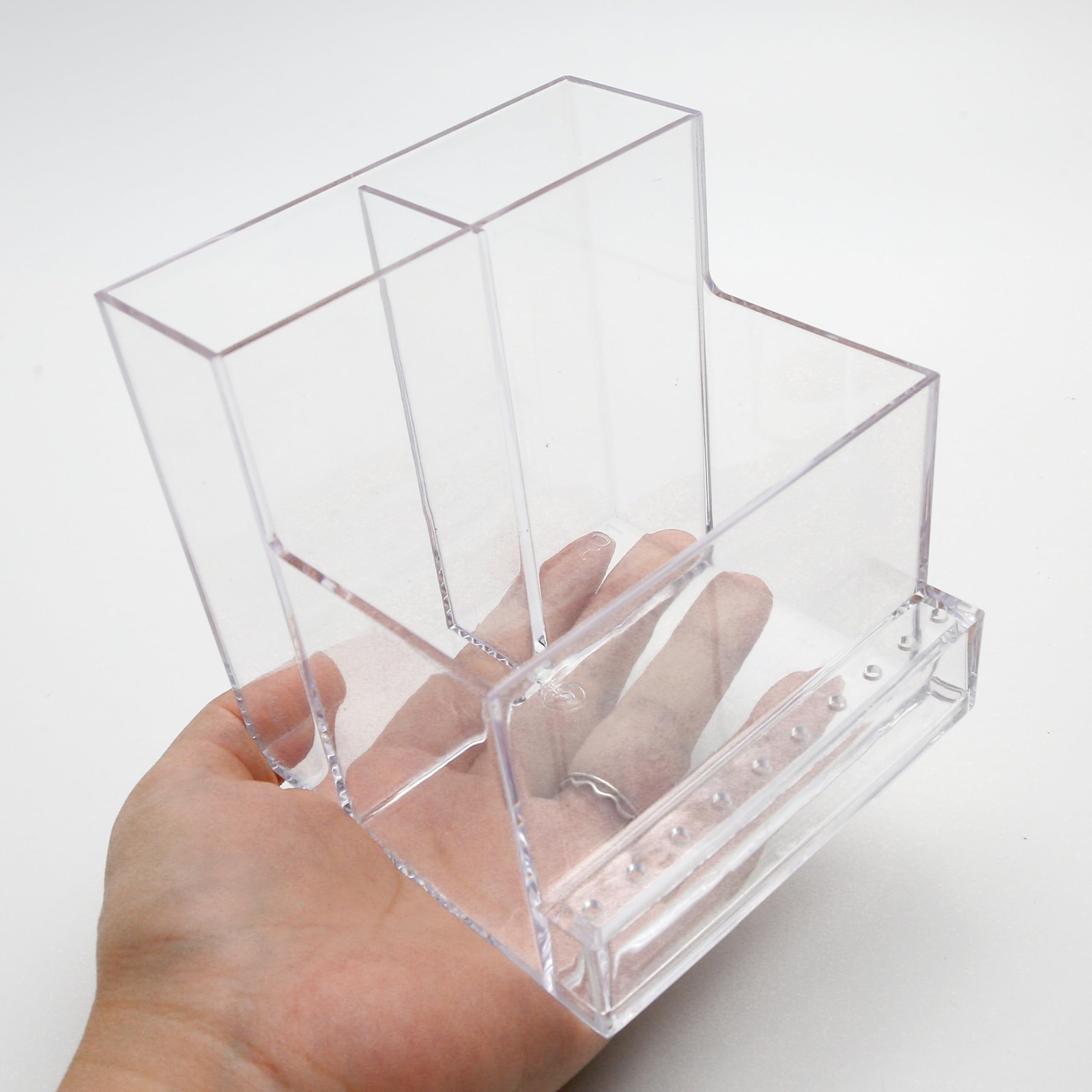 10 Holes Nail Drill Machine and Bits Storage Box Nail Drill Organizer Box