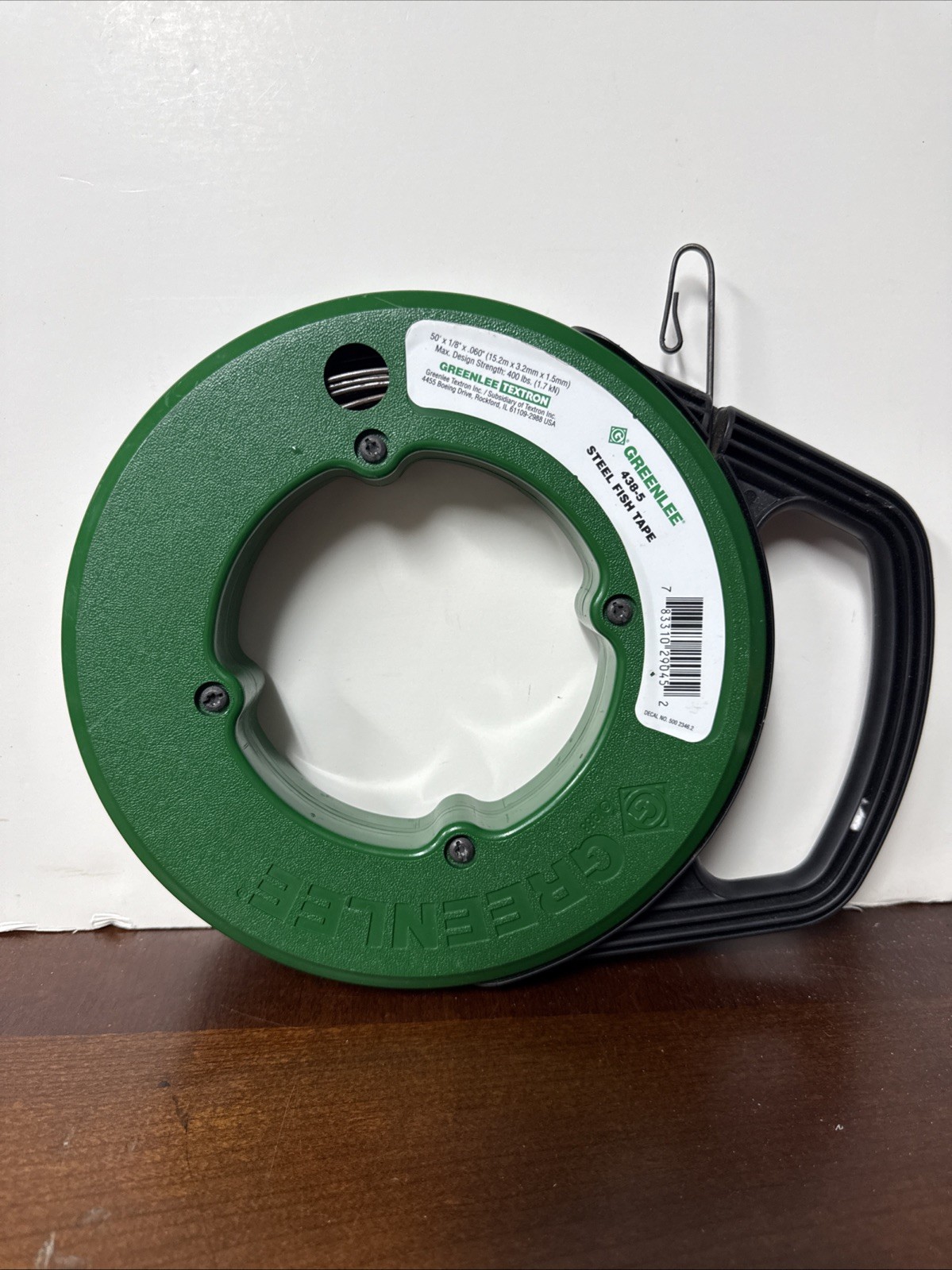 GREENLEE 438-5 Steel Fish Tape Wall Snake  50’x 1/8"x .060