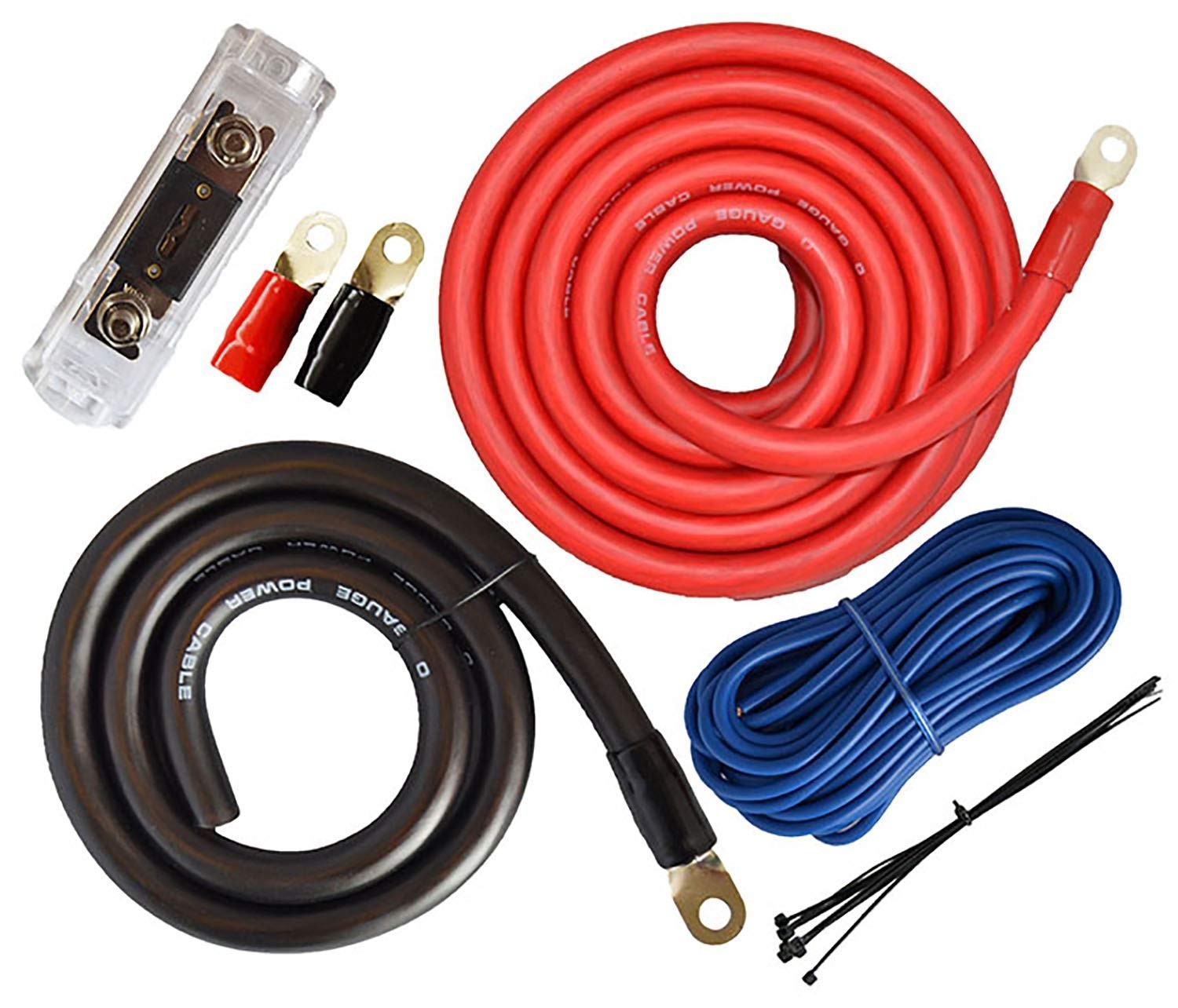 High-Performance 0 Gauge Wiring Kit for Audiophile-Grade Systems - 7500W