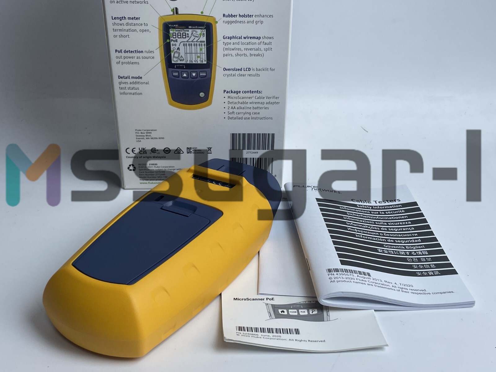 Fluke Networks MS2-100 Microscanner2 Cable Verifier #Z