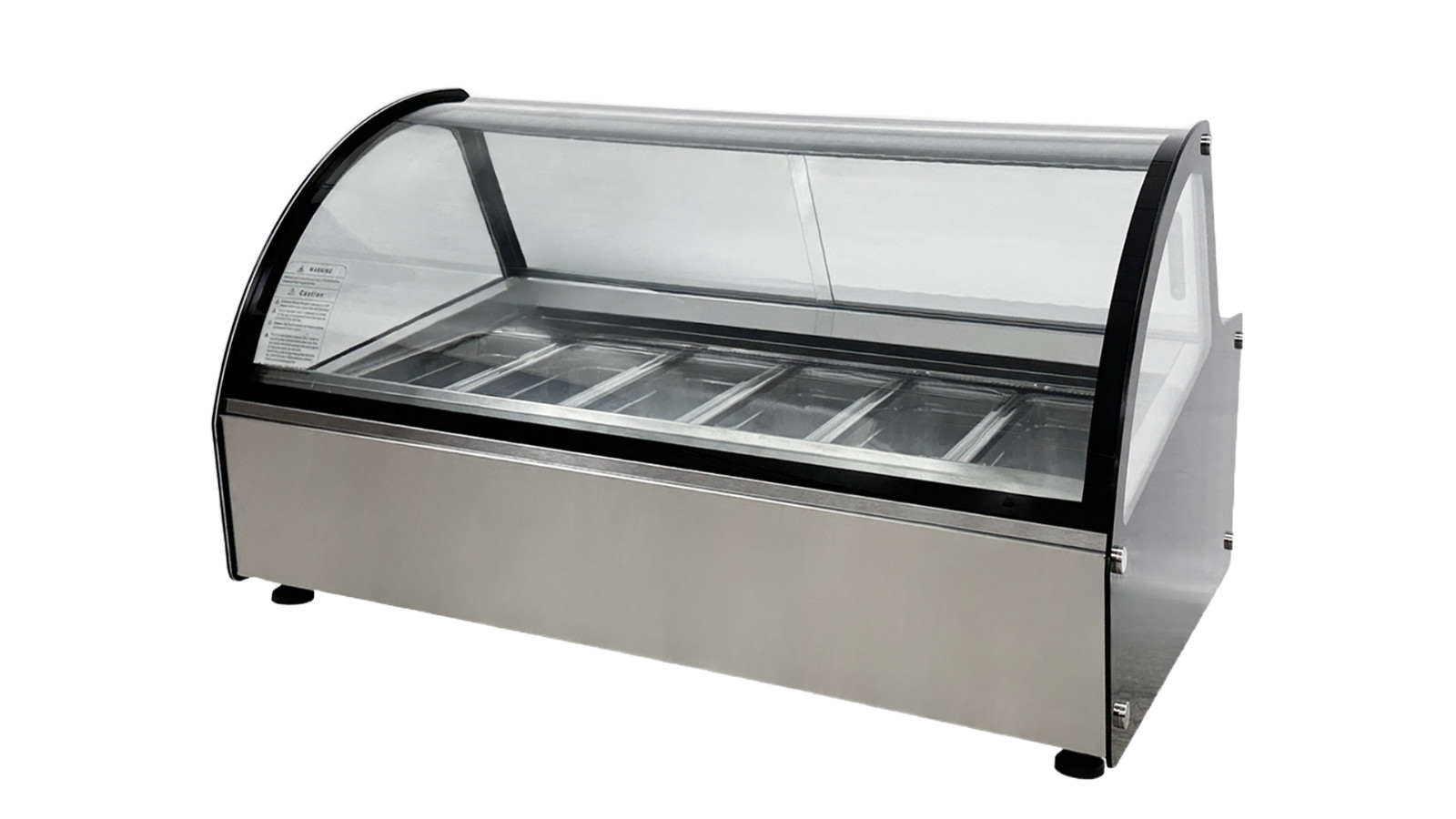 NSF Ice Cream Gelato Freezer 6 Pan Display Case 41" W