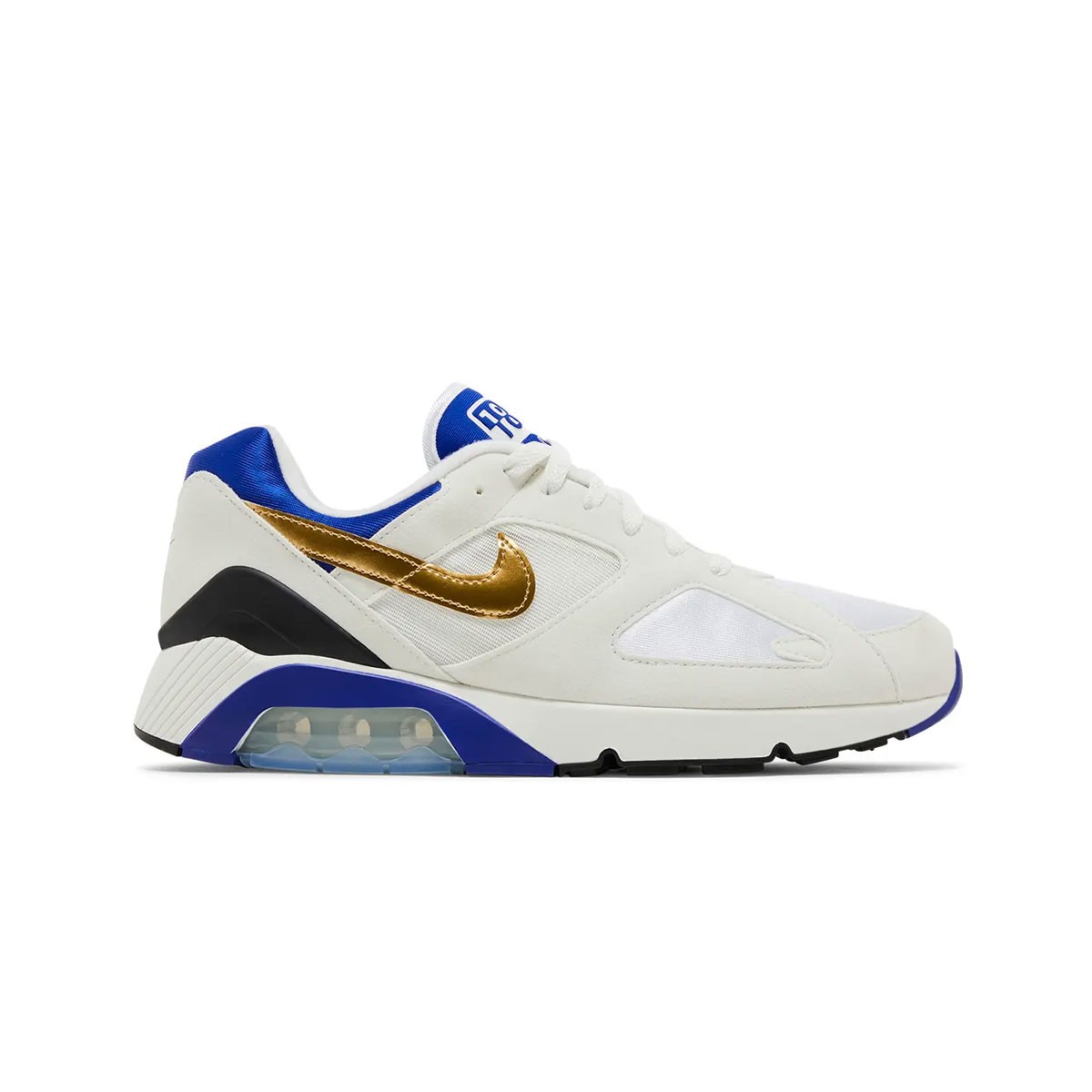 Nike Men's Air Max 180 FJ9259-101 White/Metallic Gold/Bright Concord SZ 7-12