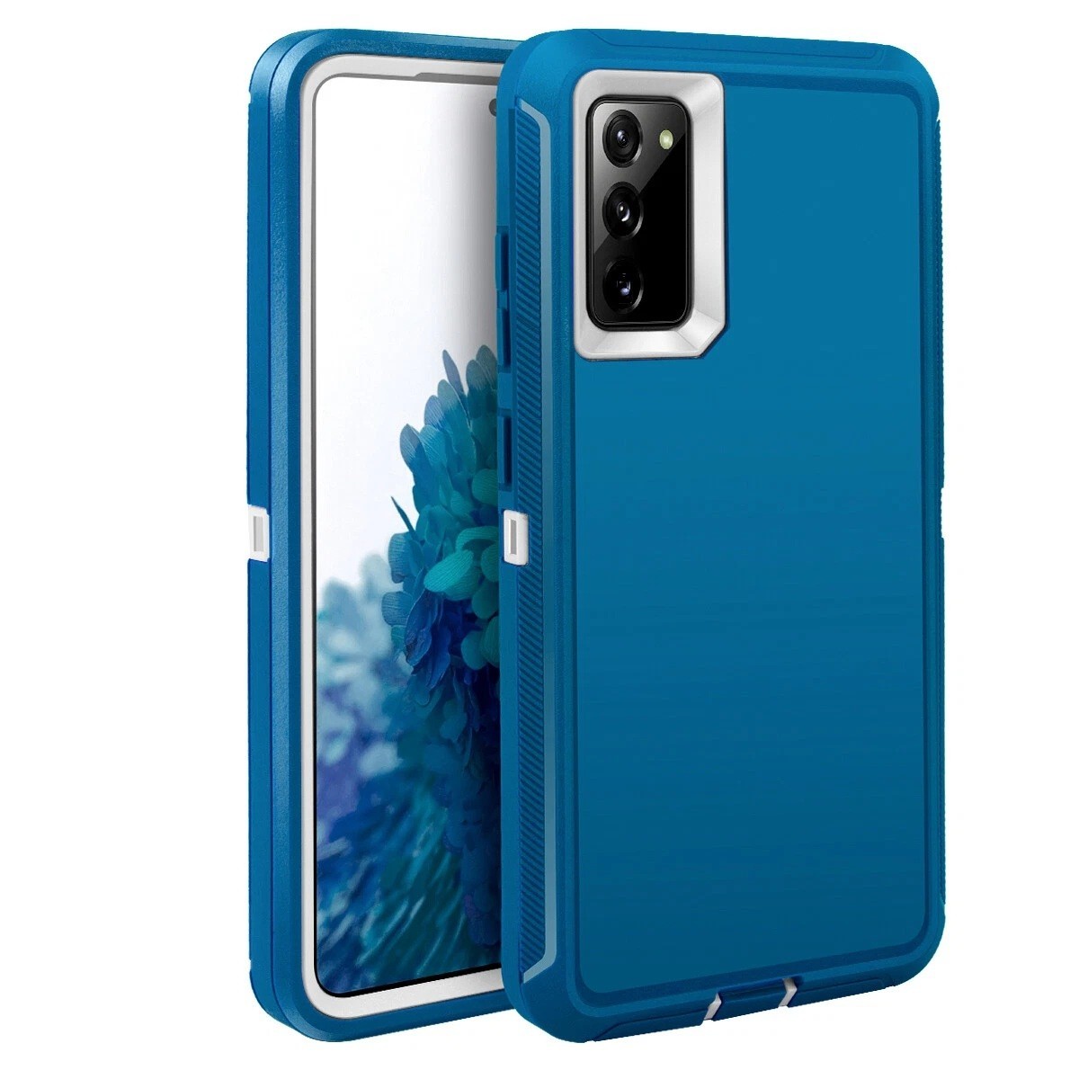 NEW For Samsung Galaxy S26+ Case Shockproof Rugged Heavy Duty + Clip Blue White