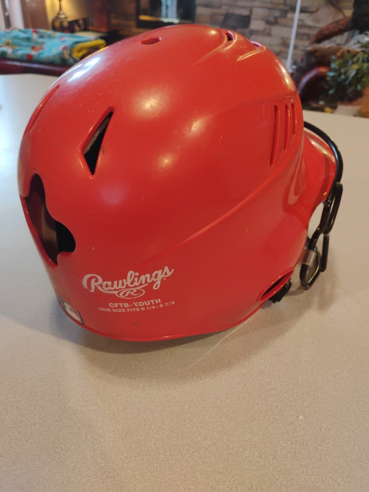 Rawlings Faftpitch girls Helmet Pink with Faceguard with Strap CFTB-YOUTH
