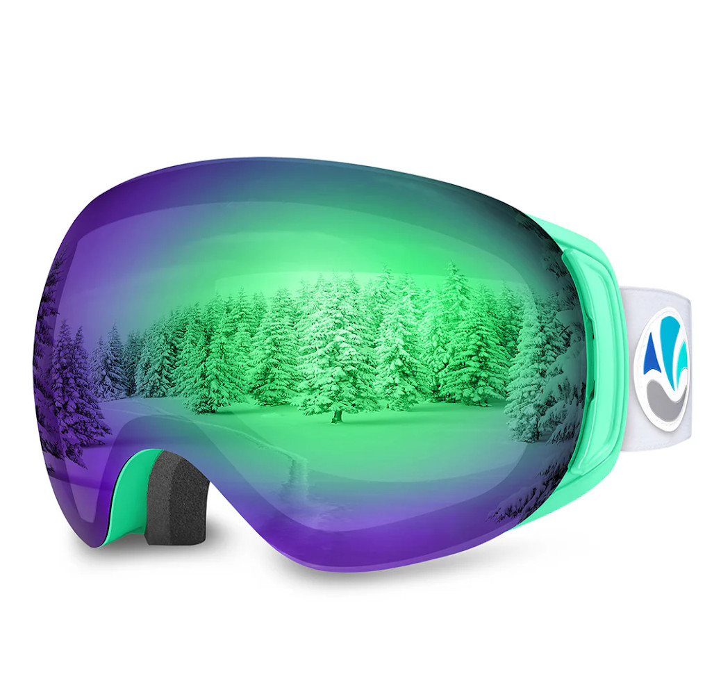 VANRORA Ski snowboarding Goggles Polarized Lens X-Mag Revo Green vlt 13.5%