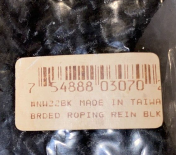 NEW BLACK OR RED FLAT LOOP BARREL REINS WITH CLIP 74''