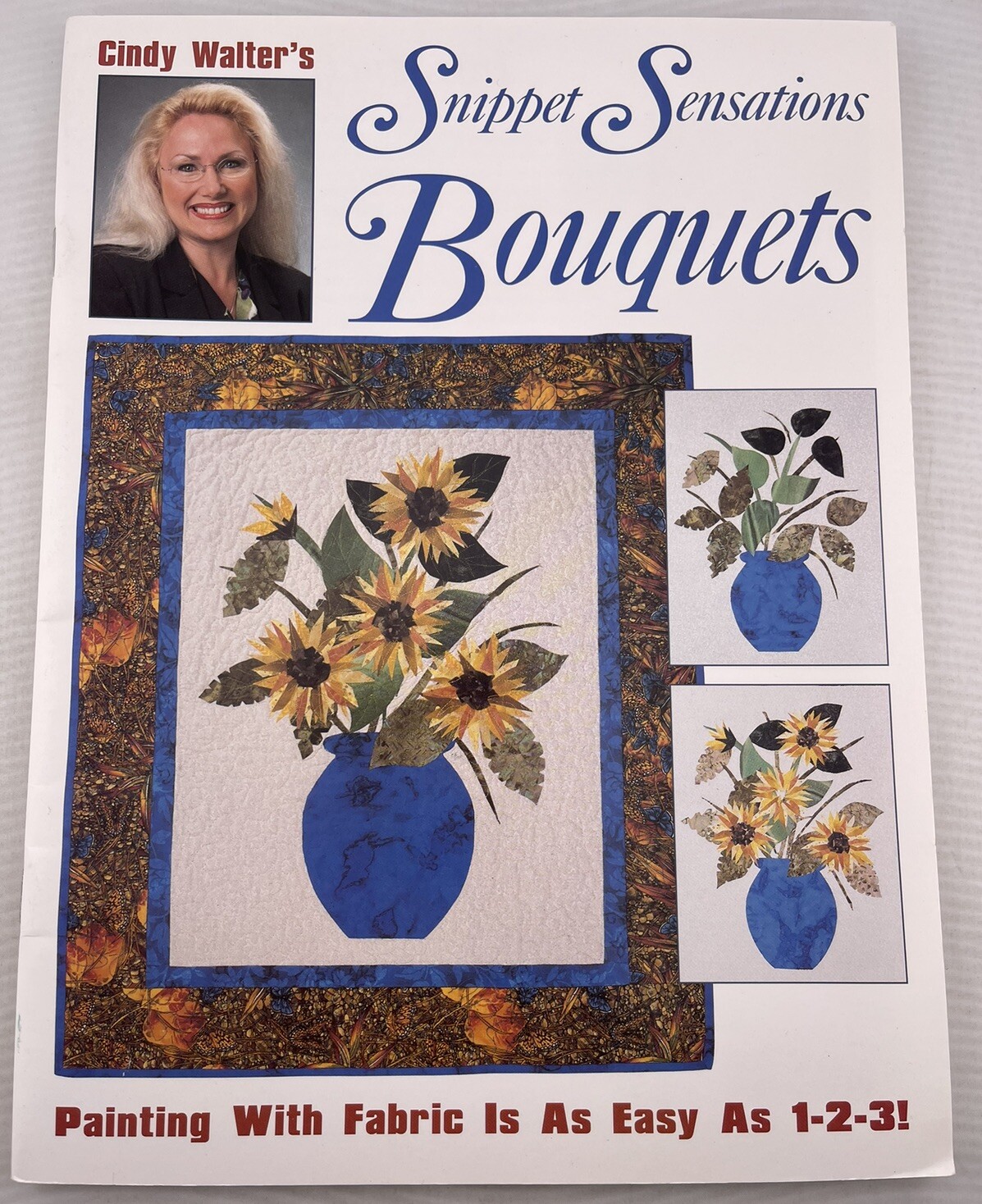 CINDY WALTER'S "SNIPPET SENSATIONS BOUQUETS" FUSIBLE ART BOOKLET