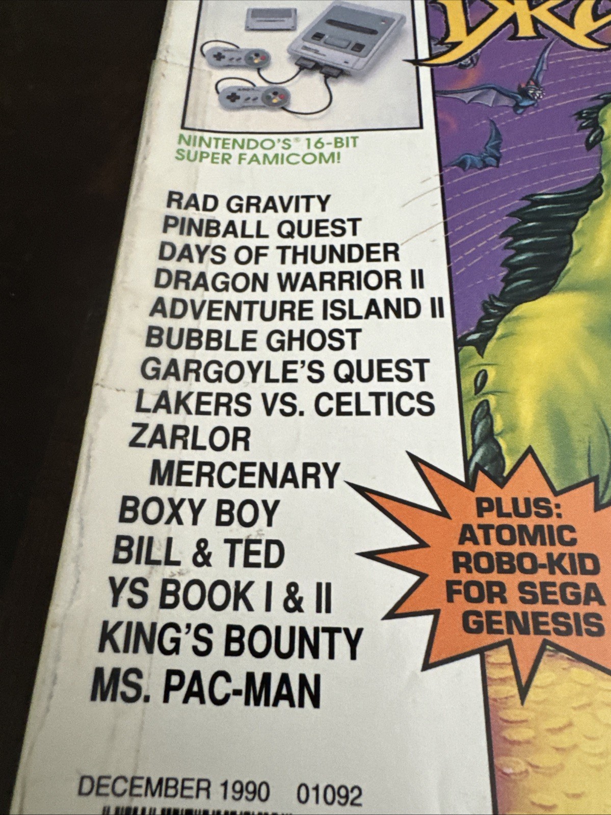Game Players Magazine Vol. 2 #12 (Dec 1990). Dragon’s Lair