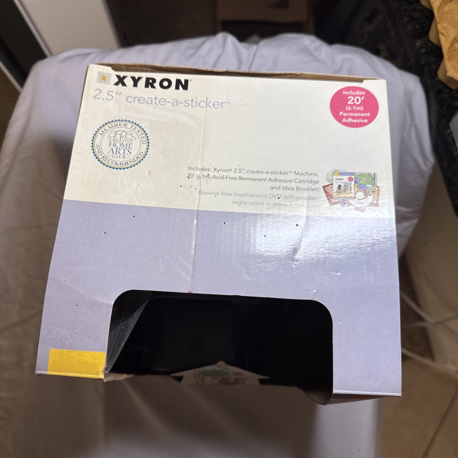 Xyron 250 Create A Sticker 2.5" Sticker Maker for Scrapbooking Card Making A009