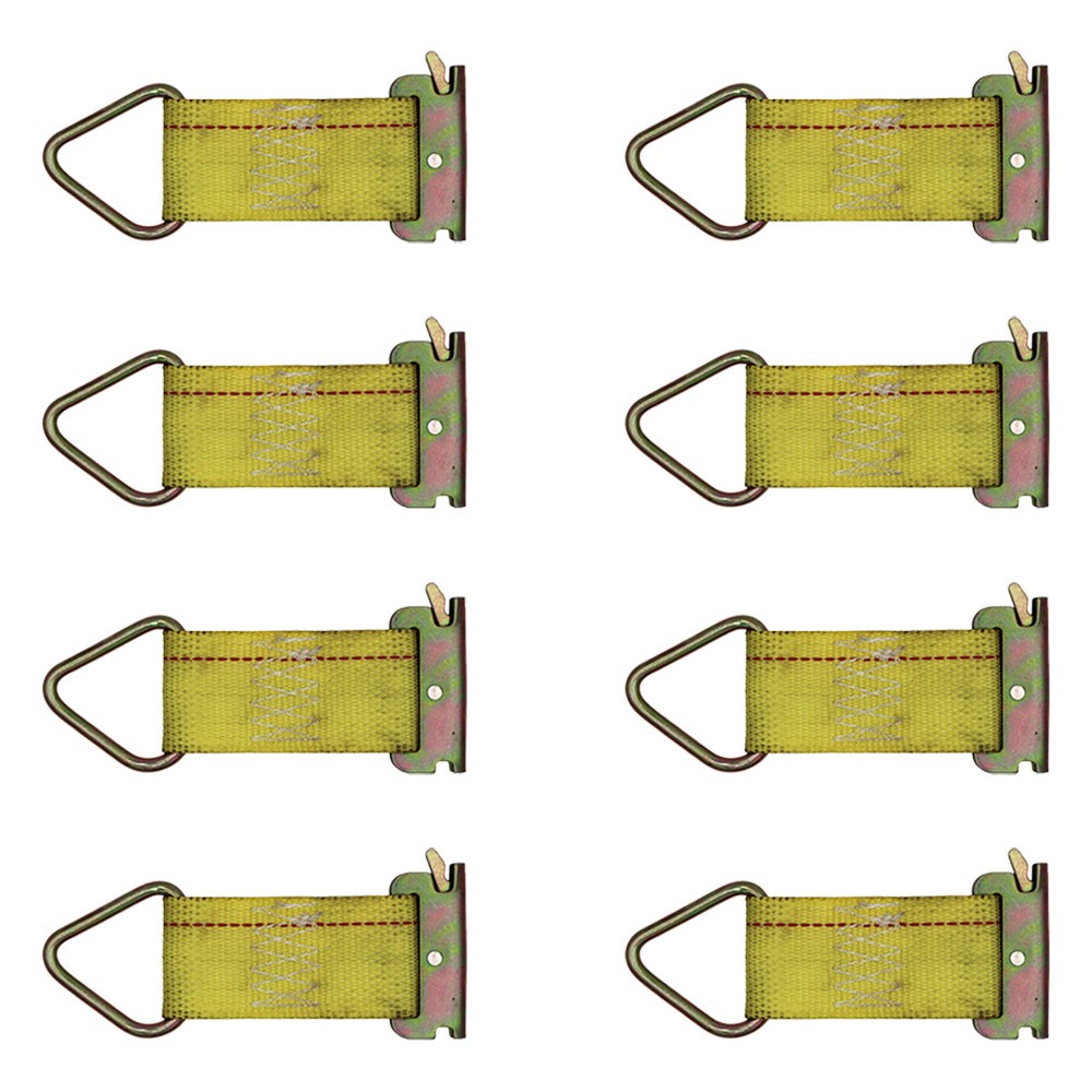 8x E Track D Ring Fitting Enclosed Trailer Truck Tie Off Rope Cargo Down Straps