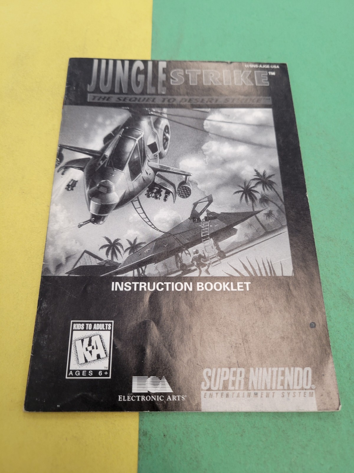 Jungle strike snes Manual Only