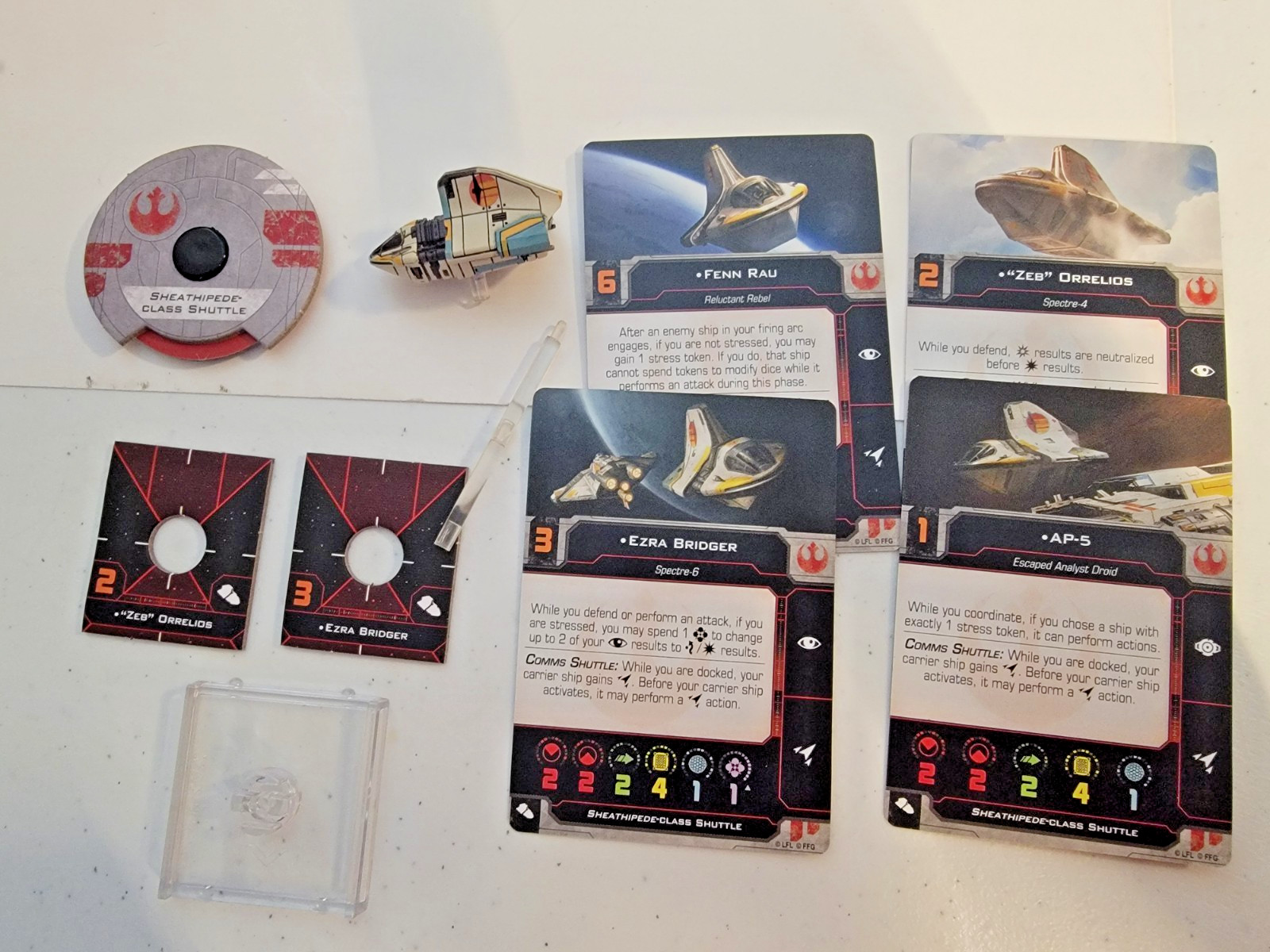 Star Wars X-Wing Miniatures Sheathipede-class Shuttle