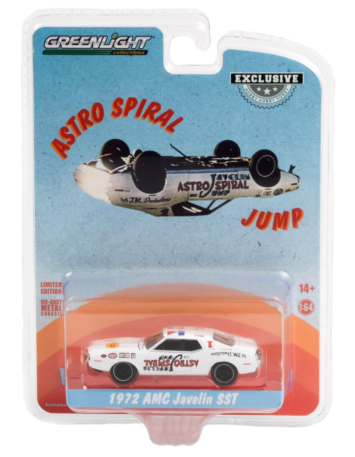 2022 GreenLight *JM PRODUCTIONS SPIRAL JUMP* 1972 AMC Javelin SST *NIP*