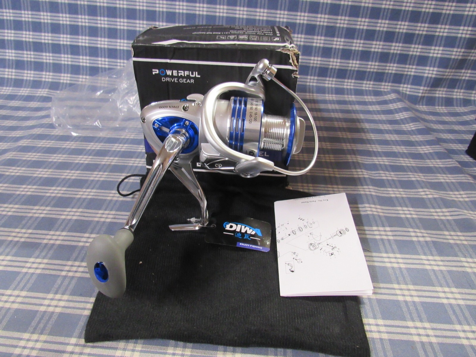 Diwa Spinning Fishing Reel DWA6000 (New Open Distressed Box) FAST FREE SHIPPING.