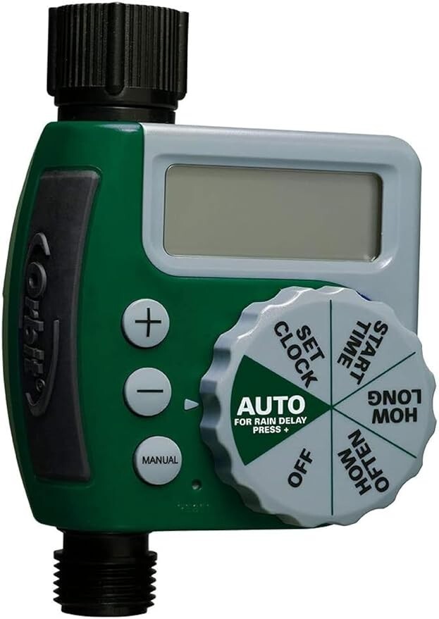 2 Pack - Orbit 62061N Single-Outlet Hose Watering Timer, 1 Outlet, Green