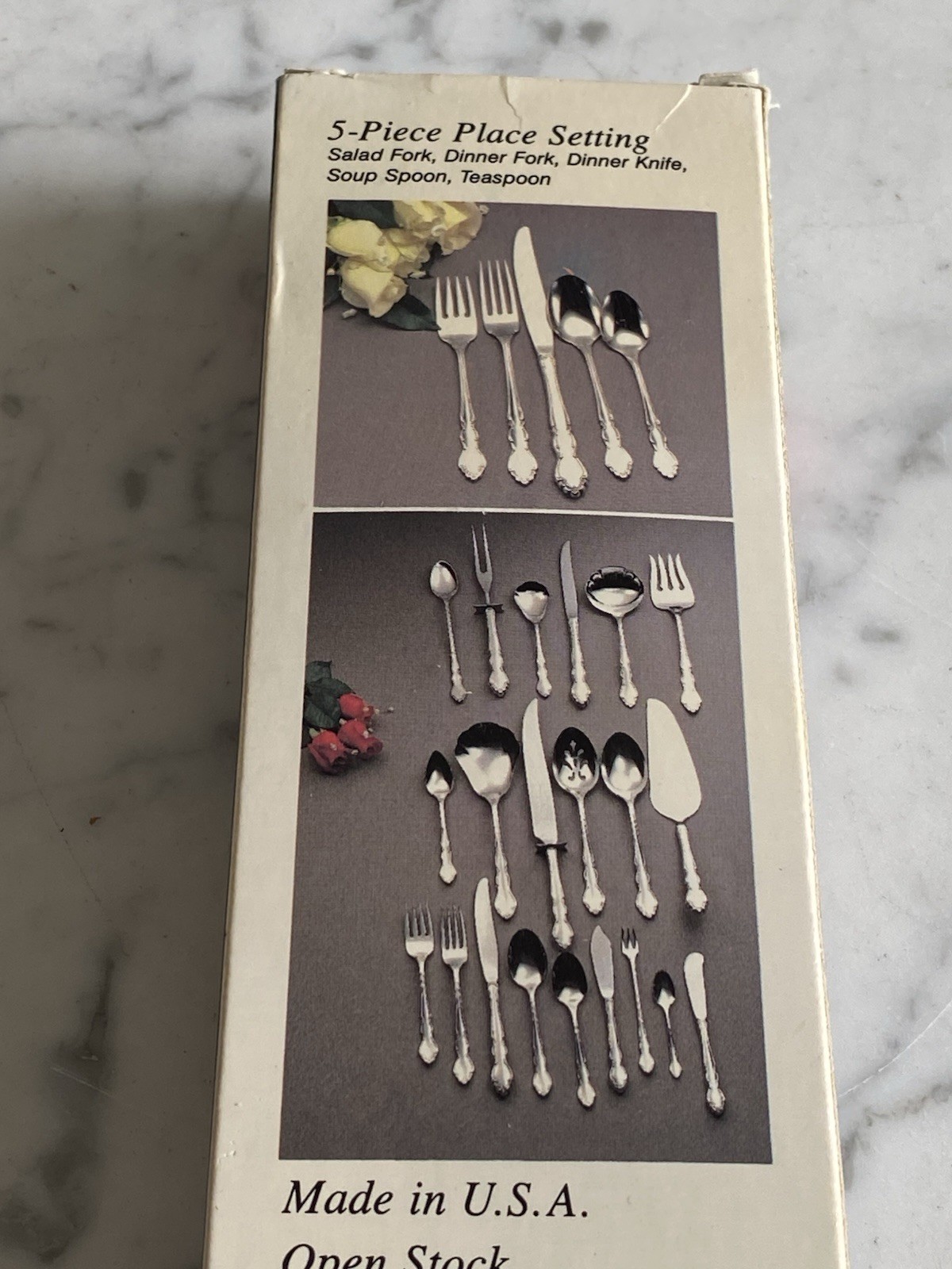 Stainless Oneida flatware 18/8 - Five piece place setting Chateau new old stock