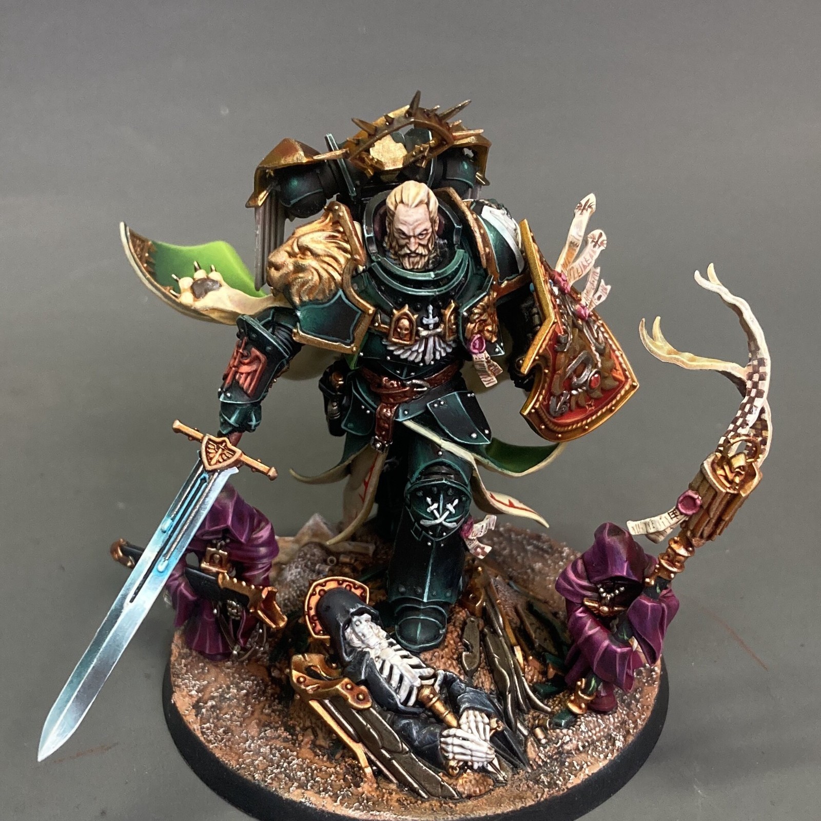 DARK ANGELS LION EL'JONSON Space Marines Pro Painted Warhammer 40k Commission