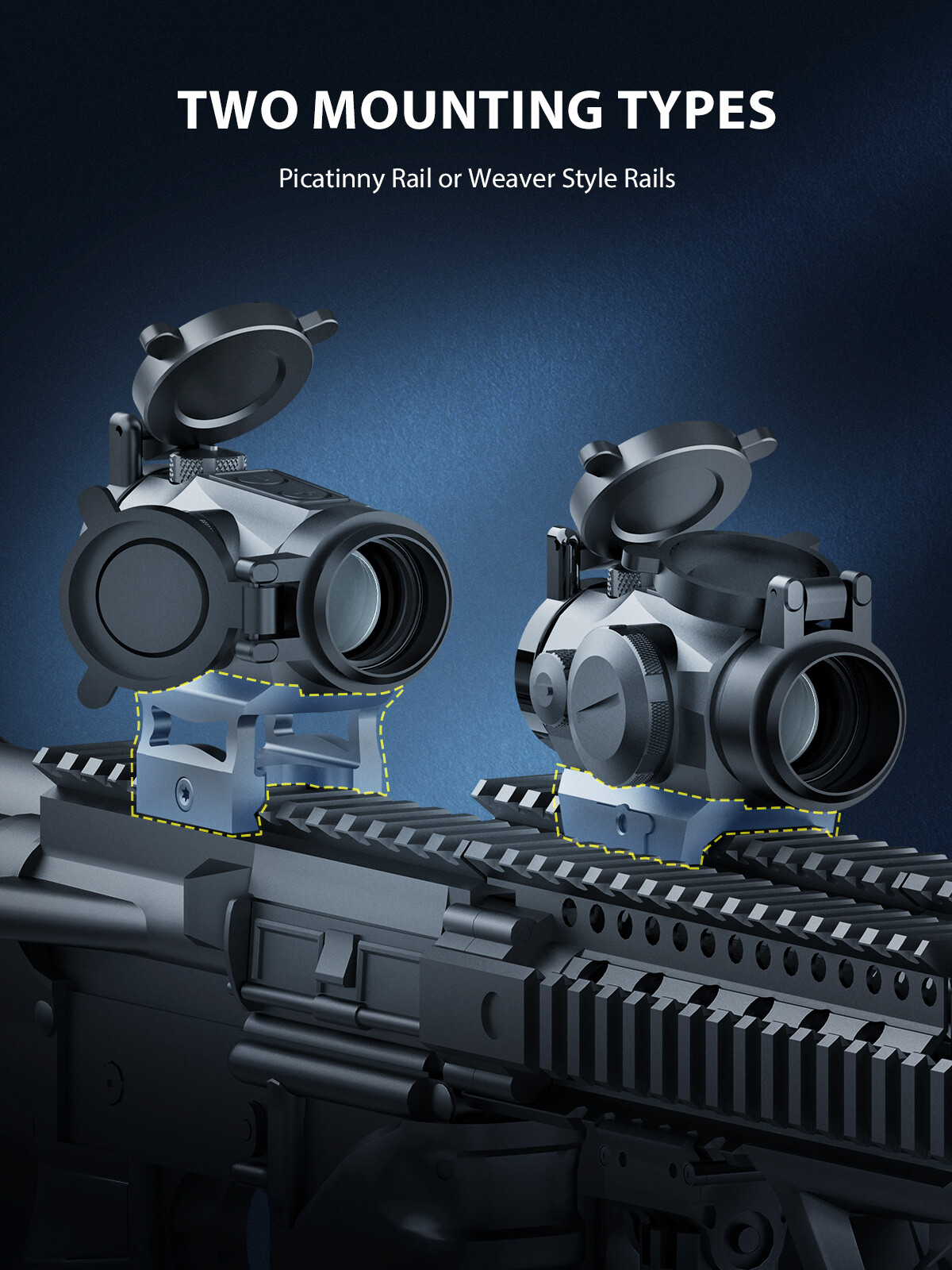 Green Dot Sight 2 MOA 1x20mm Holographic Sight for Picatinny & Weaver Rails
