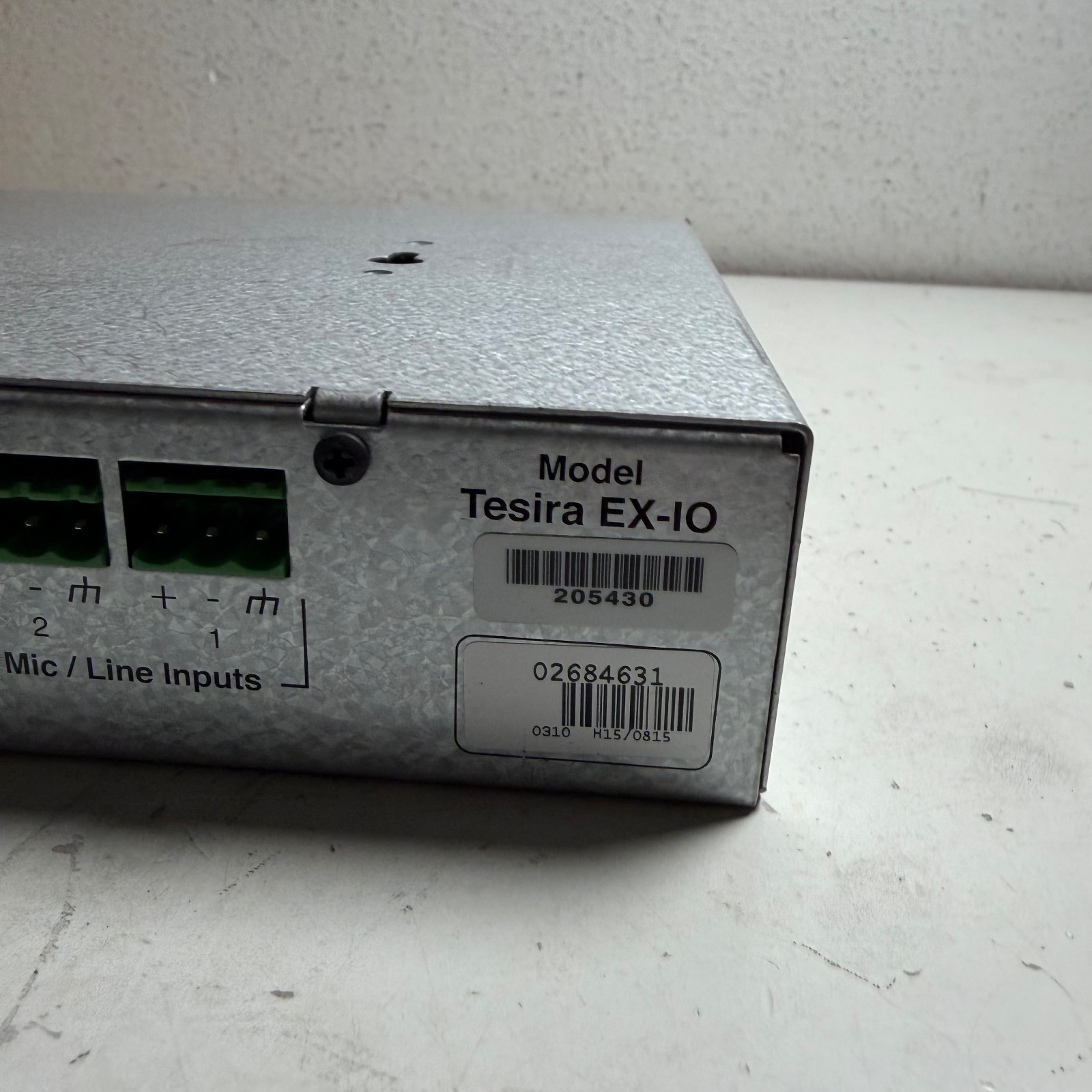 Biamp Tesira EX-IO Silver 4-Channel Input/Output Half-Rack Analog Audio Expander
