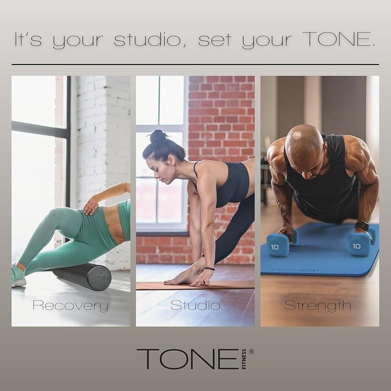 High Density Foam Roller Deep Tissue Massage Muscle Recovery Exercise Therapy US
