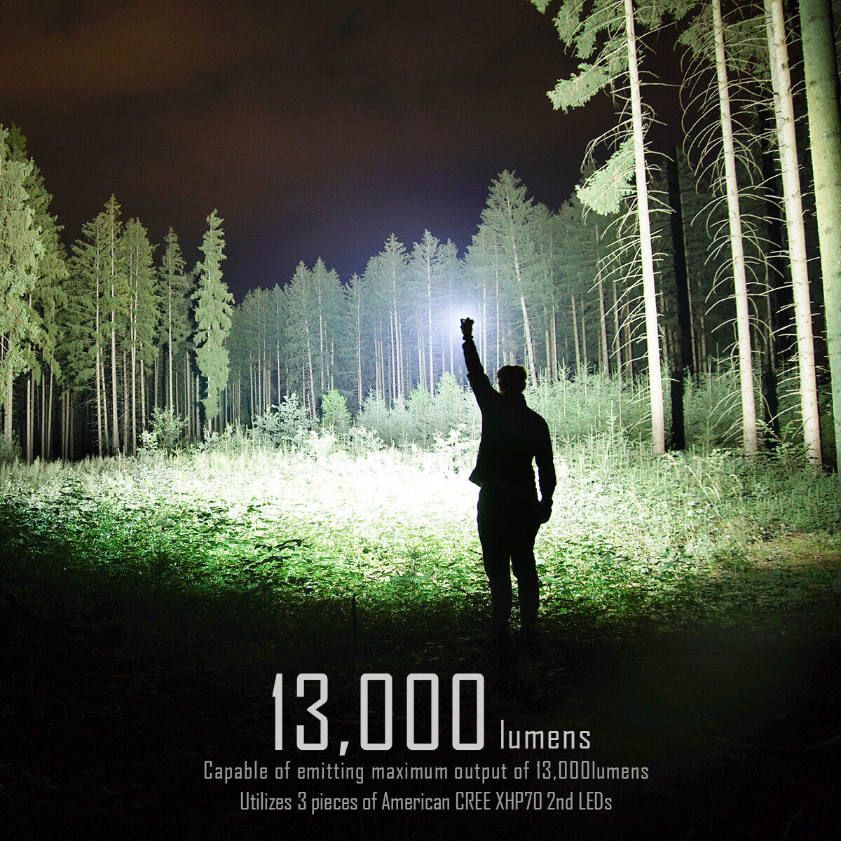 IMALENT MS03 Tactical Flashlight 13000 Lumen brightest EDC Torch CREE XHP LED
