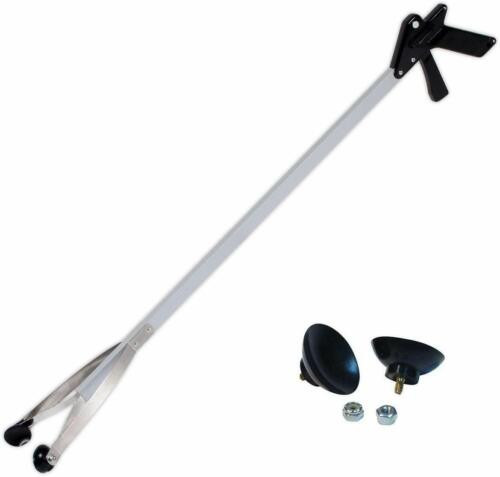 EZ Reacher 40" Pick Up Tool with Pair of Rubber Gripper Cups (Bundle - 2 Items)