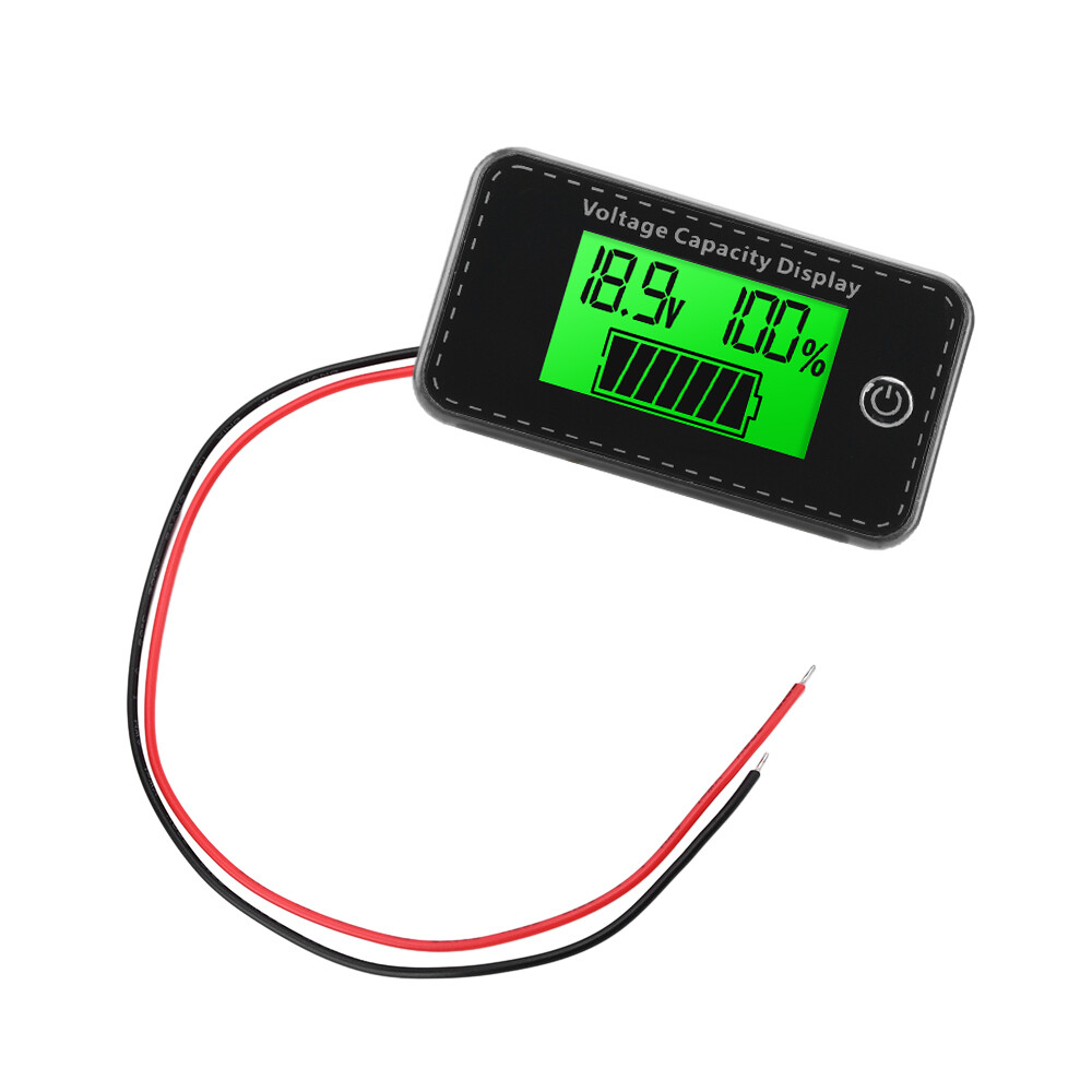 LCD Digital Battery Capacity Indicator DC 5-100V Voltmeter Voltage Meter Gauge