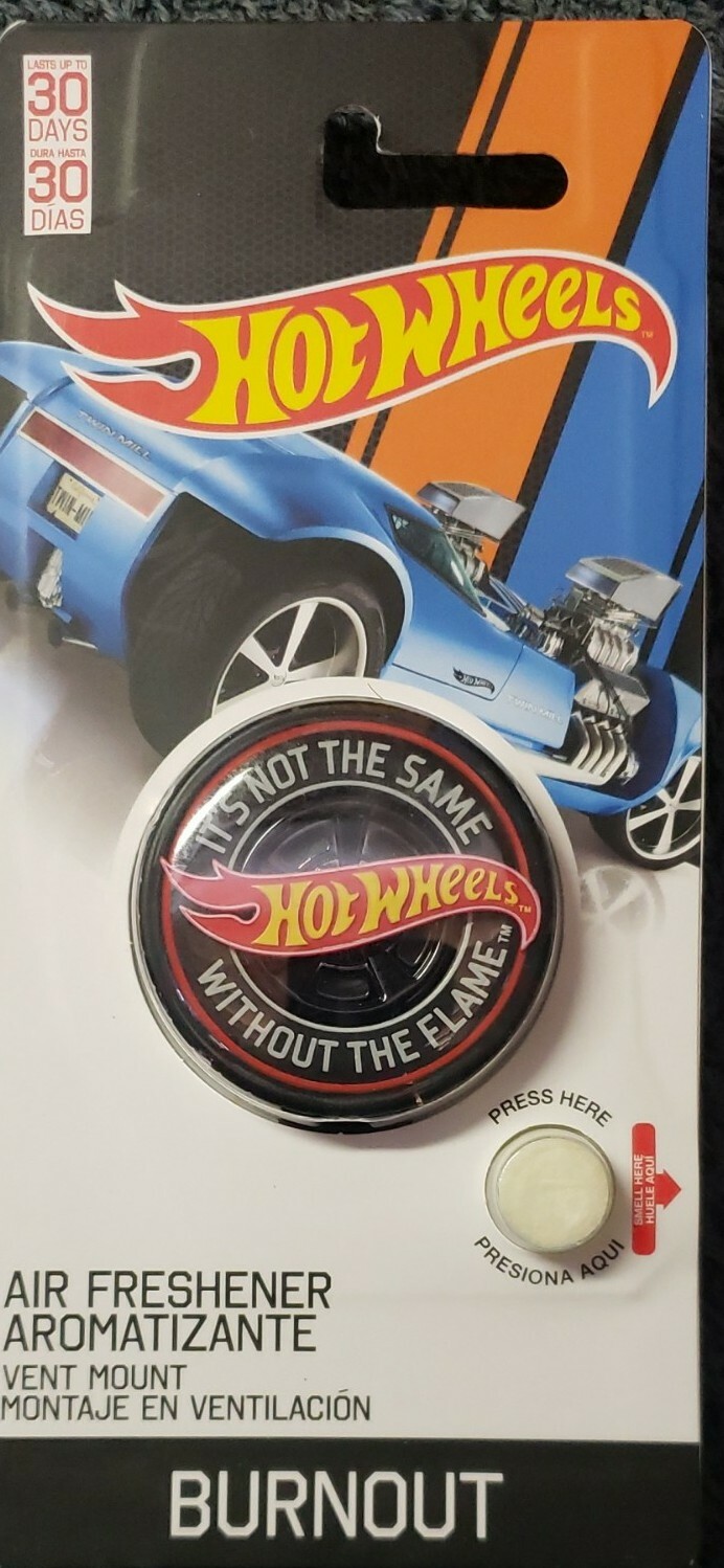New Mattel Hot Wheels Air Freshener- Burnout