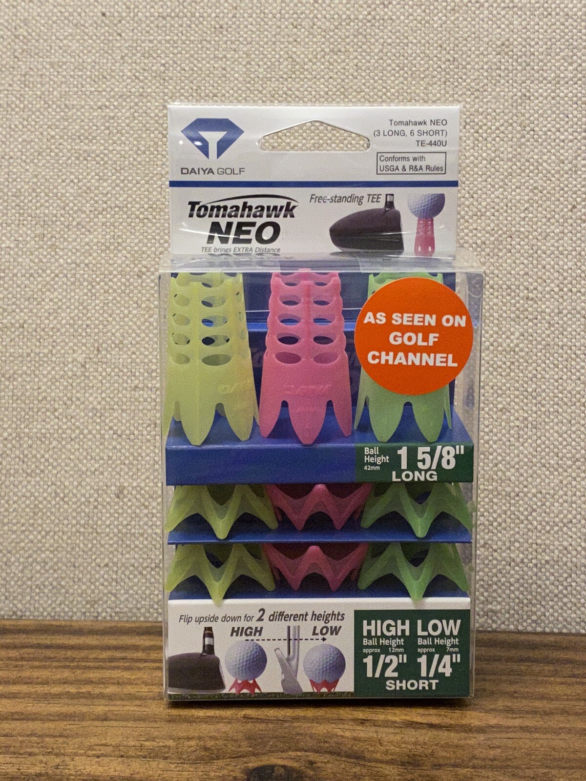 Daiya Golf Tomahawk NEO Golf Tees Pack "As seen on the Golf Channel's Golf Fix"