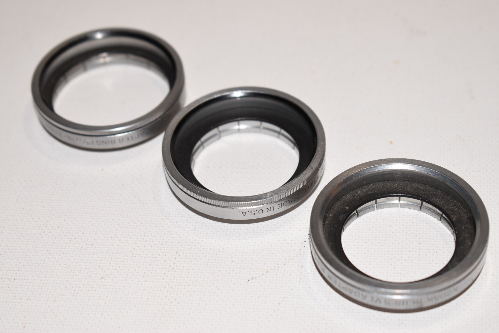 Lot of 3 Kodak Series VI Adapter Rings - 31.5mm, 33mm & 37mm