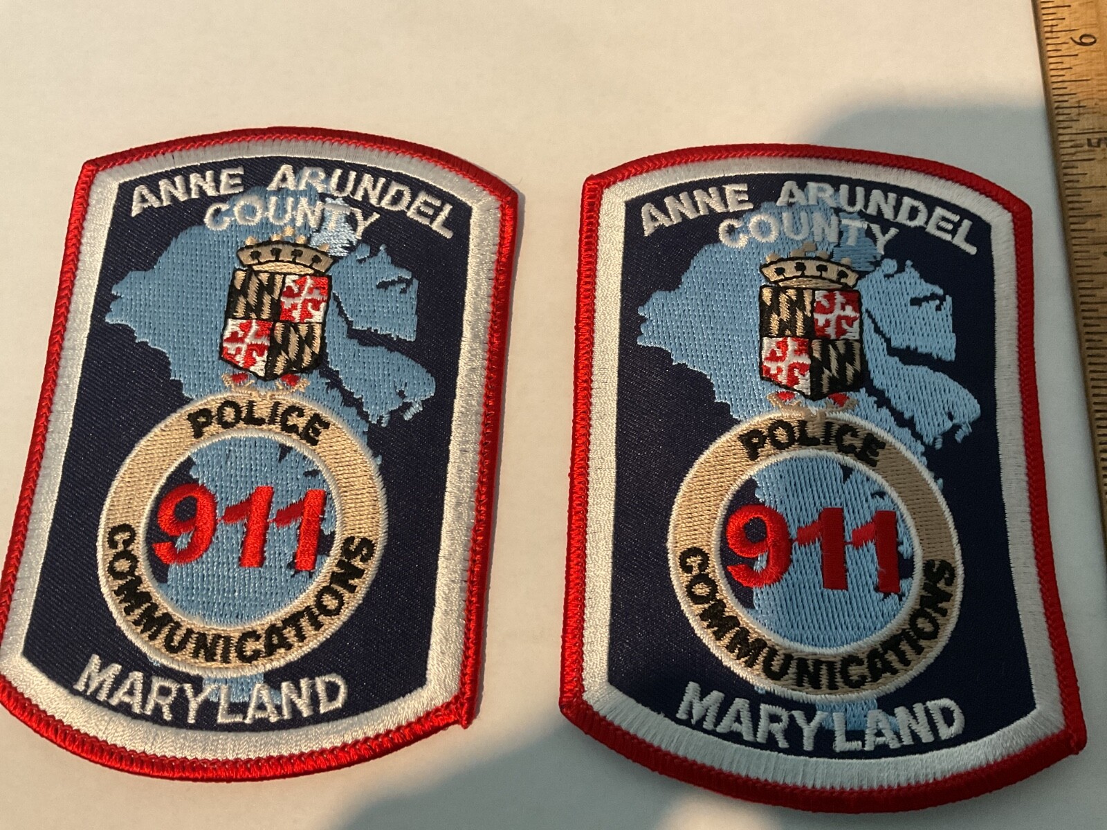 Anne Arundel County Police Communication collectable patches 2  full size new