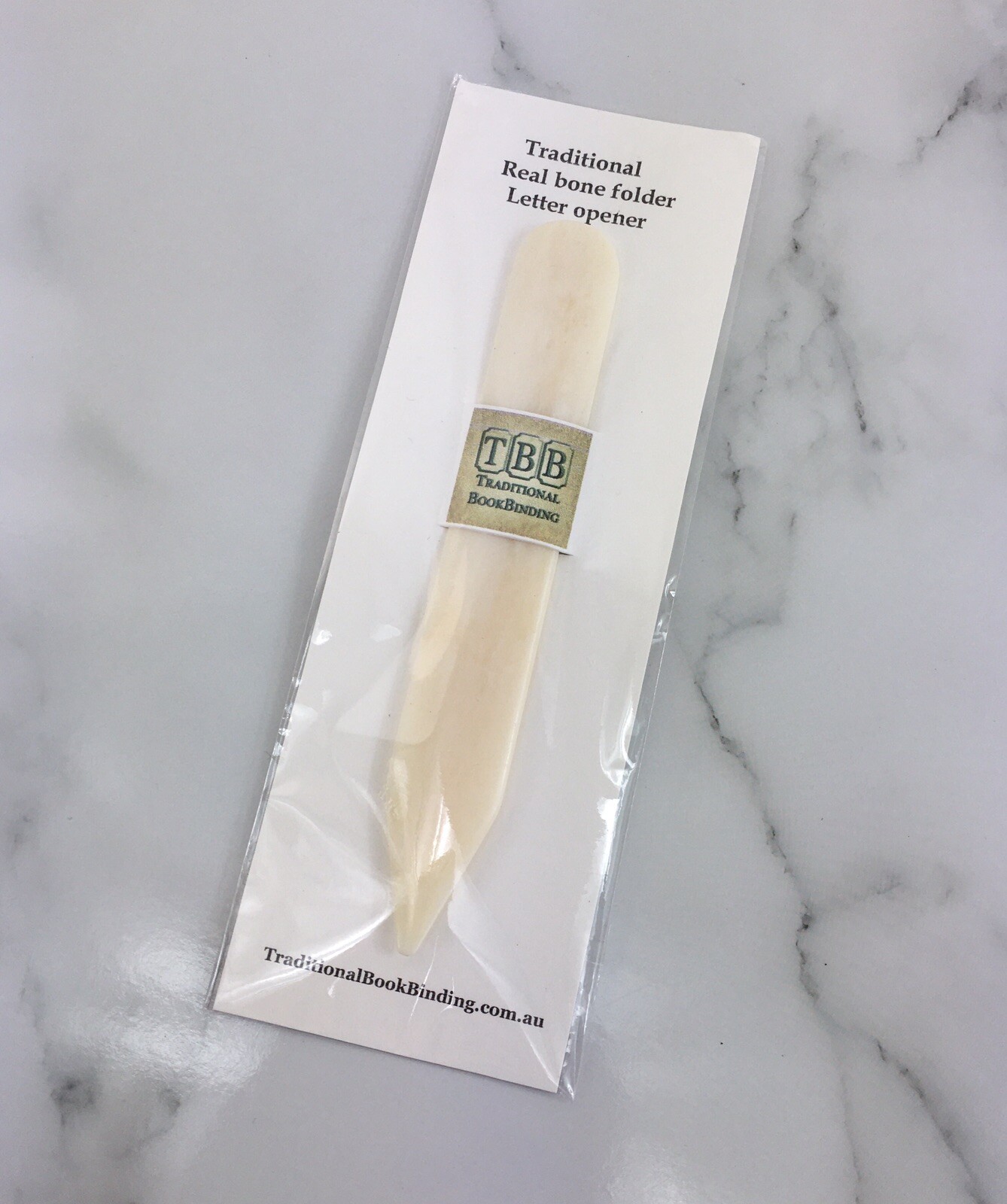 TRADITIONAL BOOKBINDING- Traditional bone folder or letter opener "GENUINE BONE"