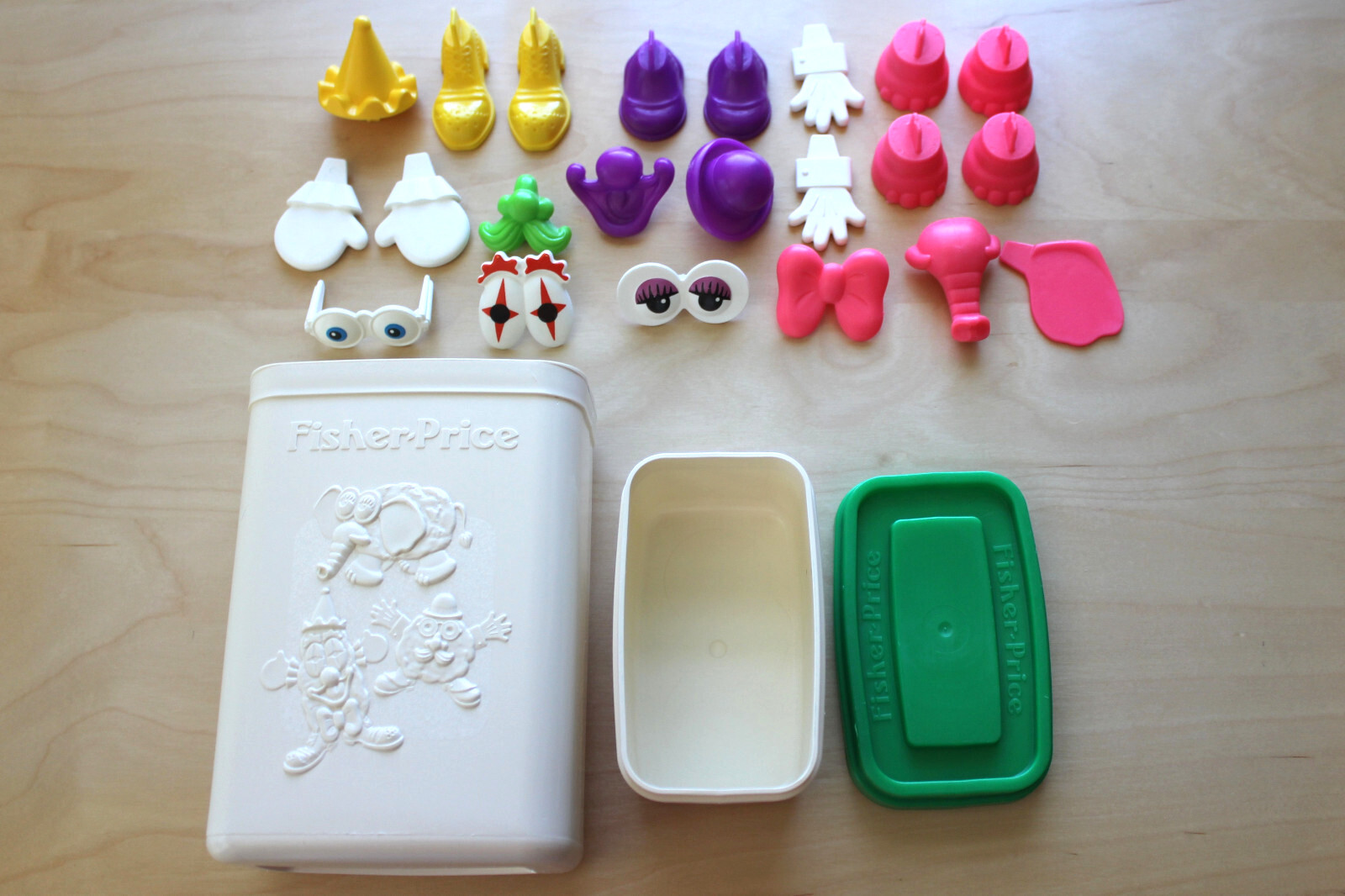 Vintage 1980 Fisher-Price Crazy Clay Characters Circus Set for Modeling Clay