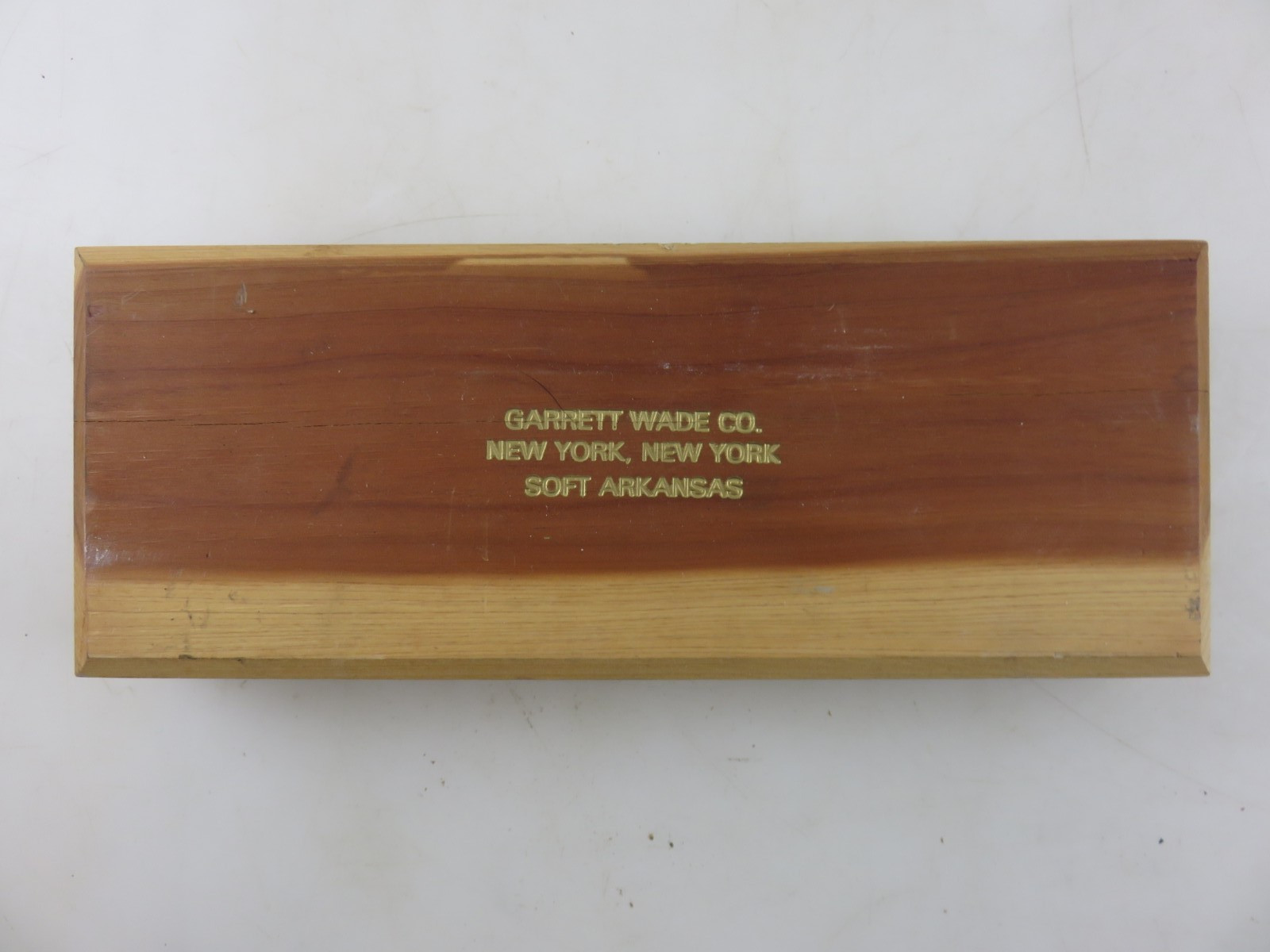 Garrett Wade Hiram Smith Whetstone Soft Arkansas Sharpening Oilstone 8"x2.5"x.5"
