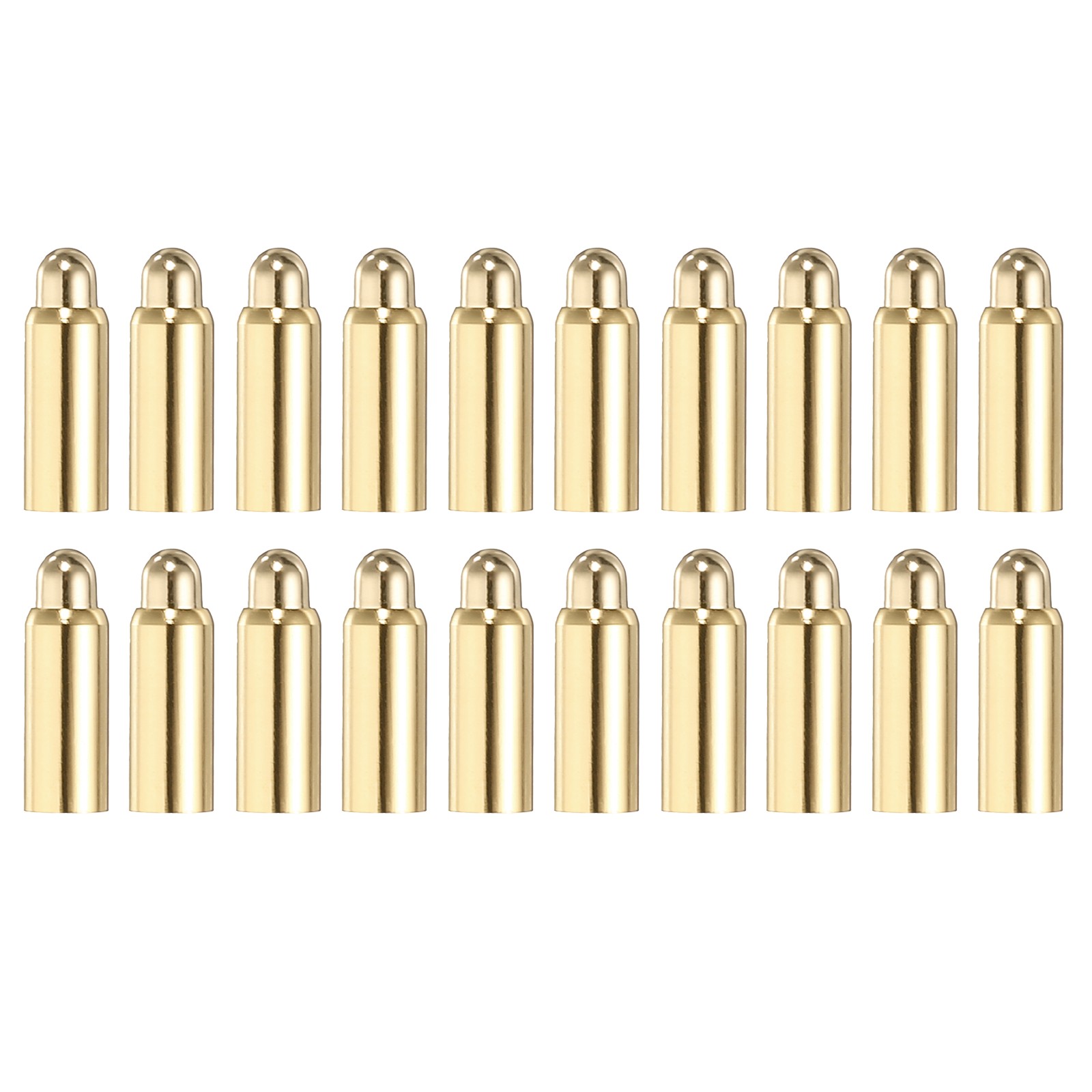 20Pcs 8.5mm Spring Test Probe Pin, Gold Plated Spring Loaded Thimble Pins