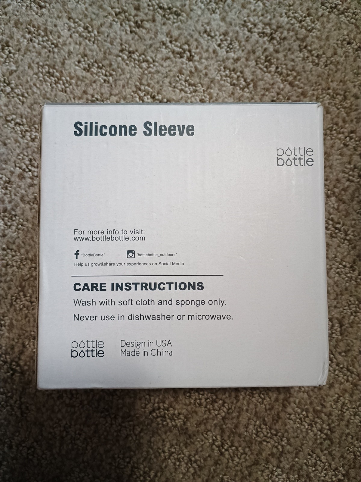 New BottleBottle Silicone Sleeve XL Green 123mm