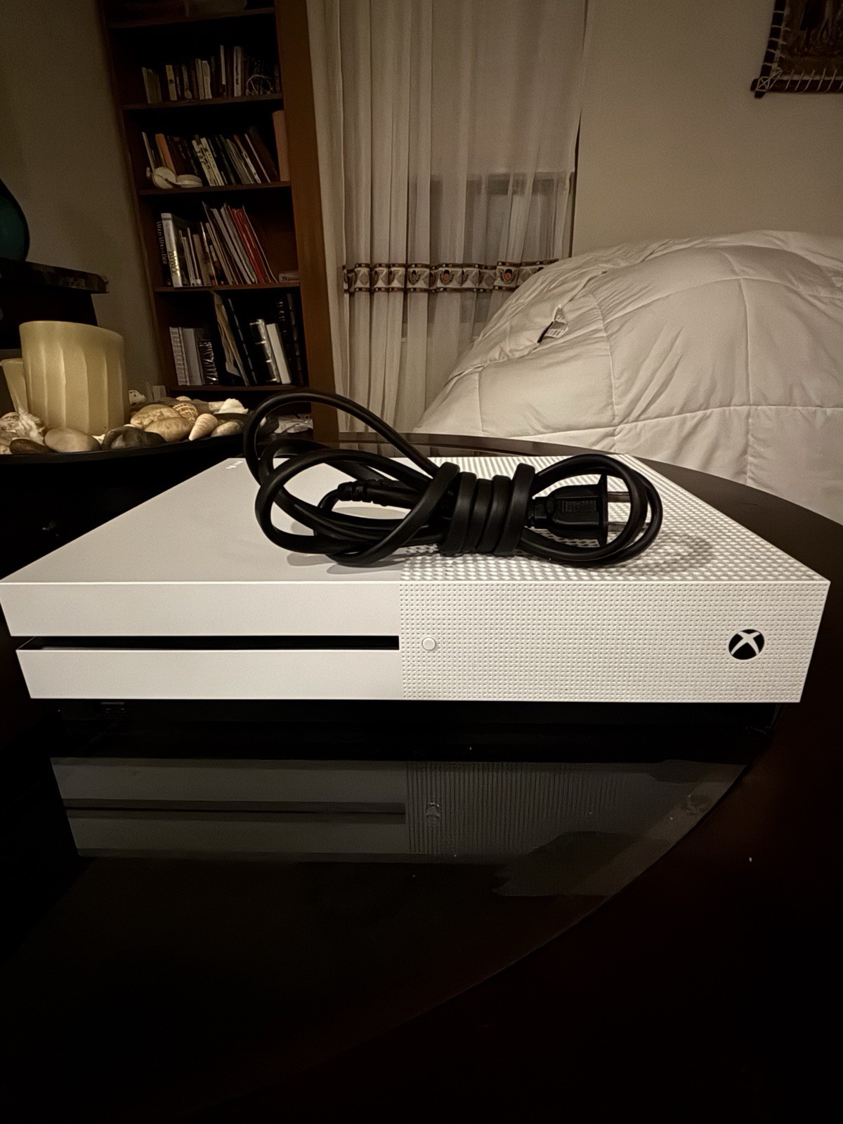 Microsoft Xbox One S White Console Wi-Fi HDMI USB-A S/PDIF Home Gaming System