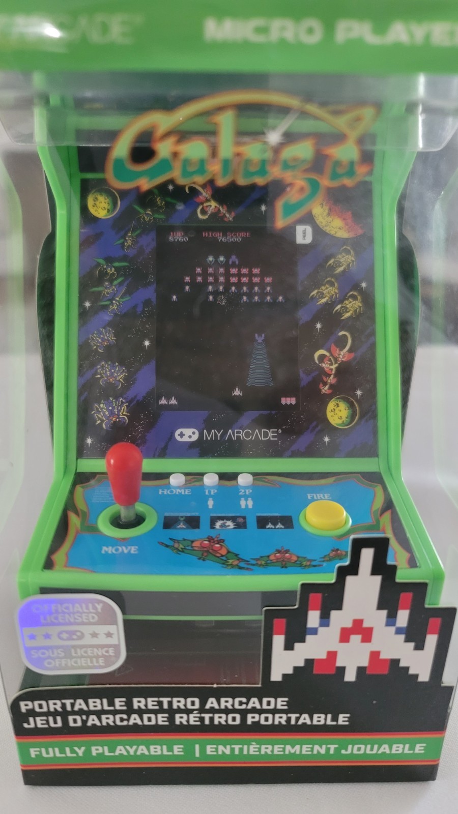 Galaga Micro Retro Player Collectible Mini Arcade Machine by My Arcade