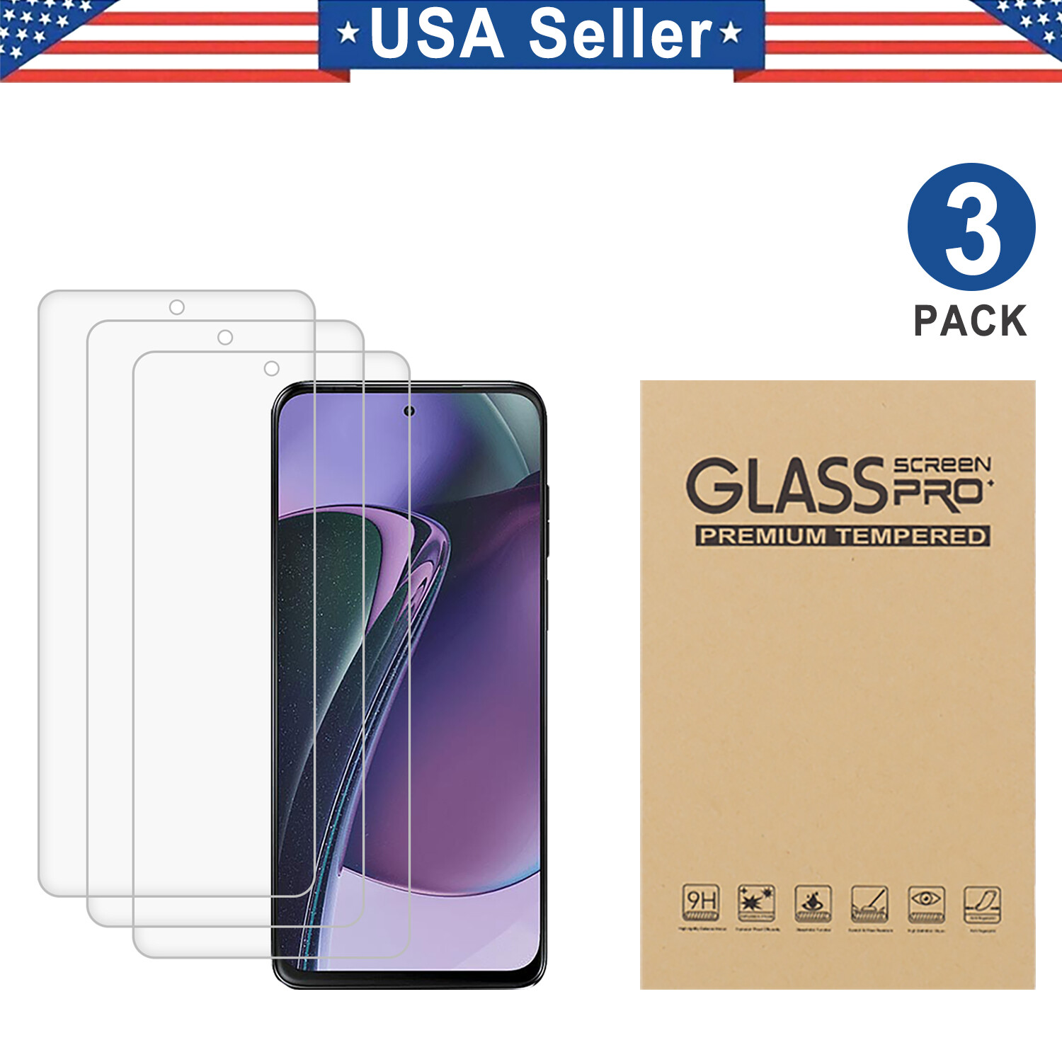 3PK Hydrogel Film Moto Edge 30 40 50 G Play Stylus 5G Pro Ultra 2023 2025 2026