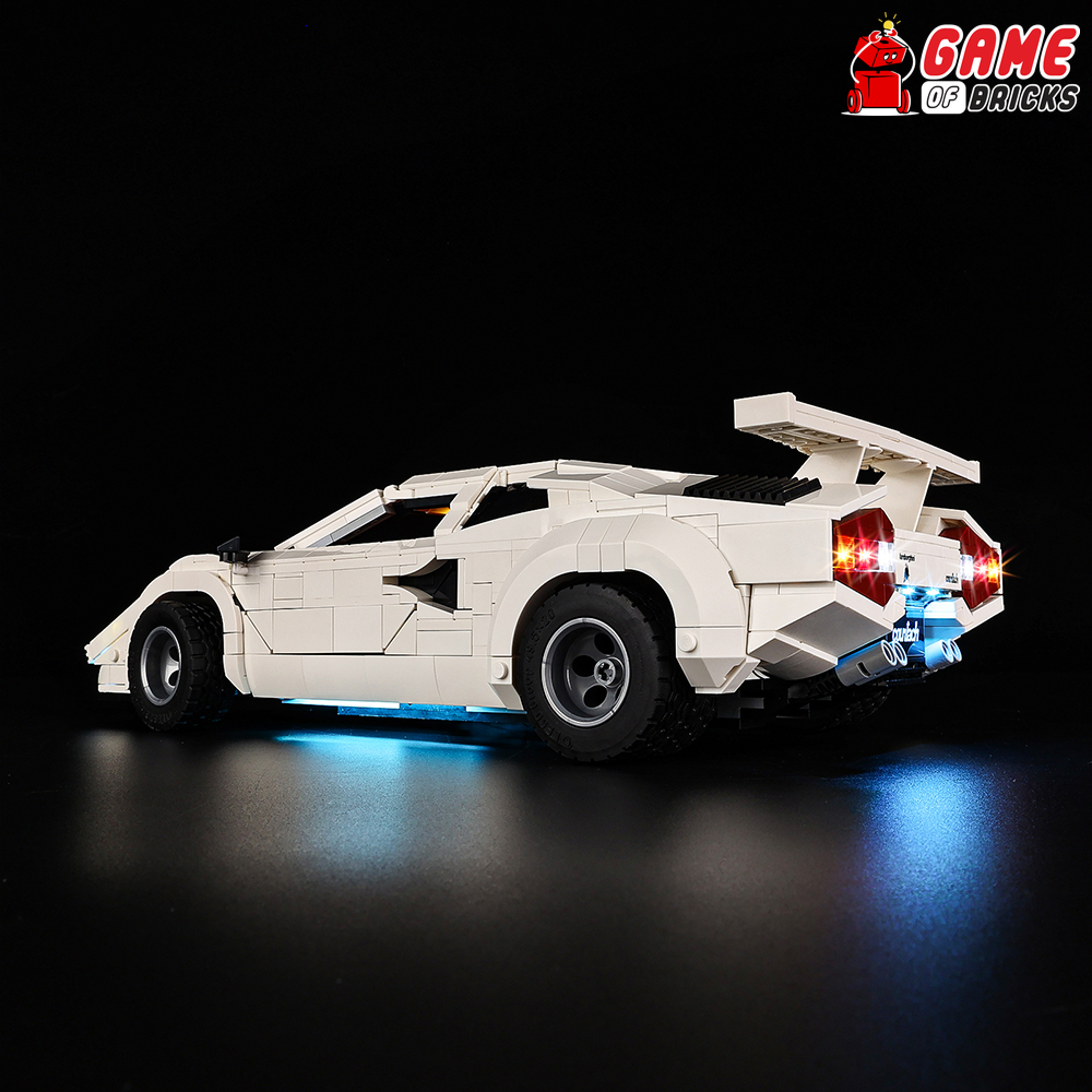 LED Light Kit for LEGO® Lamborghini Countach 5000 Quattrovalvole 10337 (Remote)
