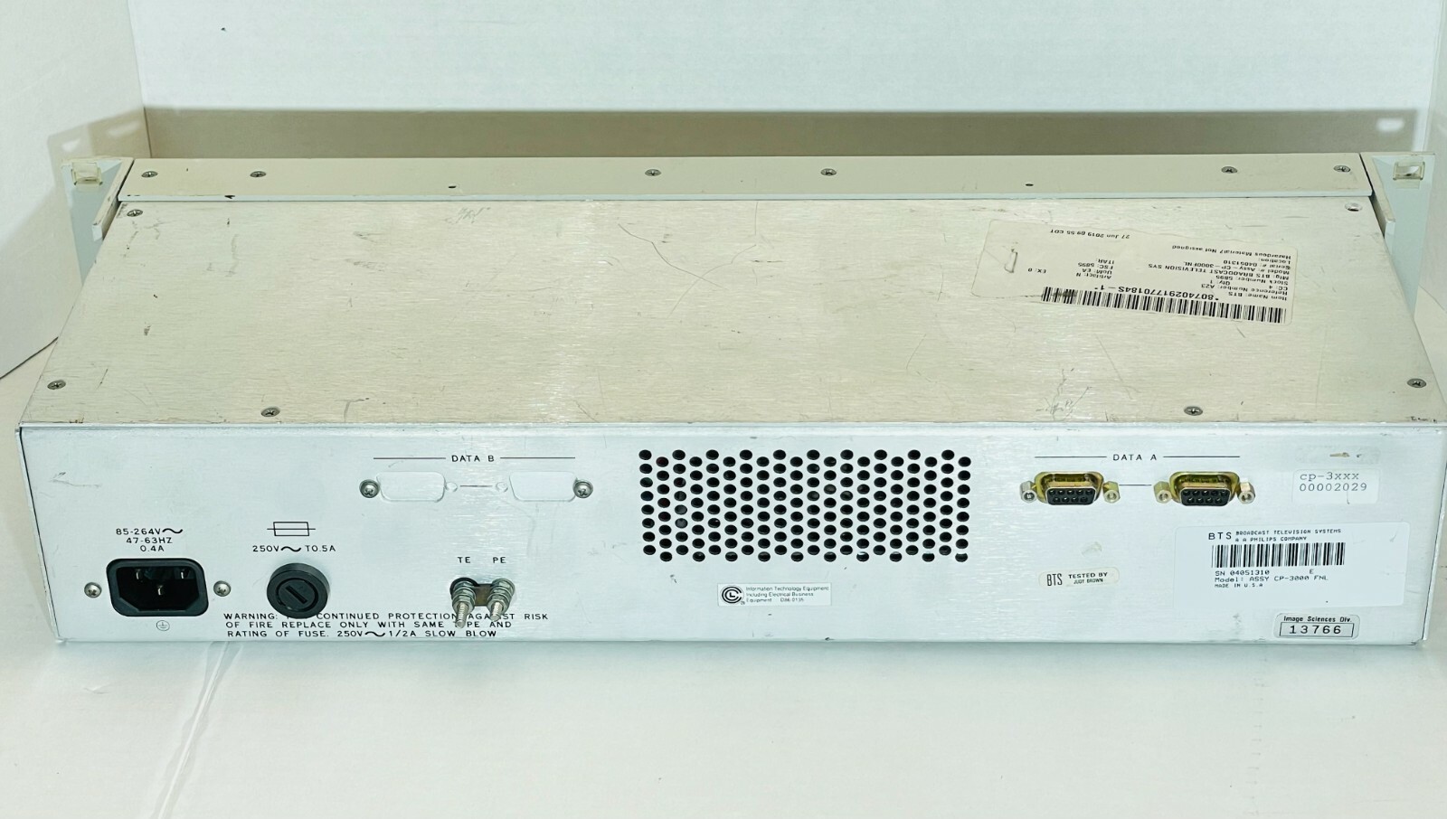 BTS Broadcast Television Systems. Assy-CP-3000 Control Panel