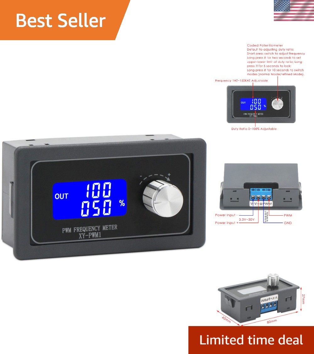 PWM Function Signal Generator Module 1Hz-150kHz for Precise Electronics Work