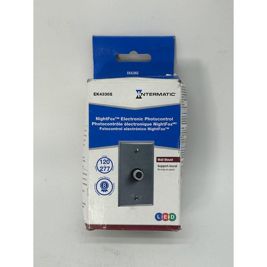 INTERMATIC EK4336S Photocontrol Gray Wall Mount LED 120-277V Dusk Dawn