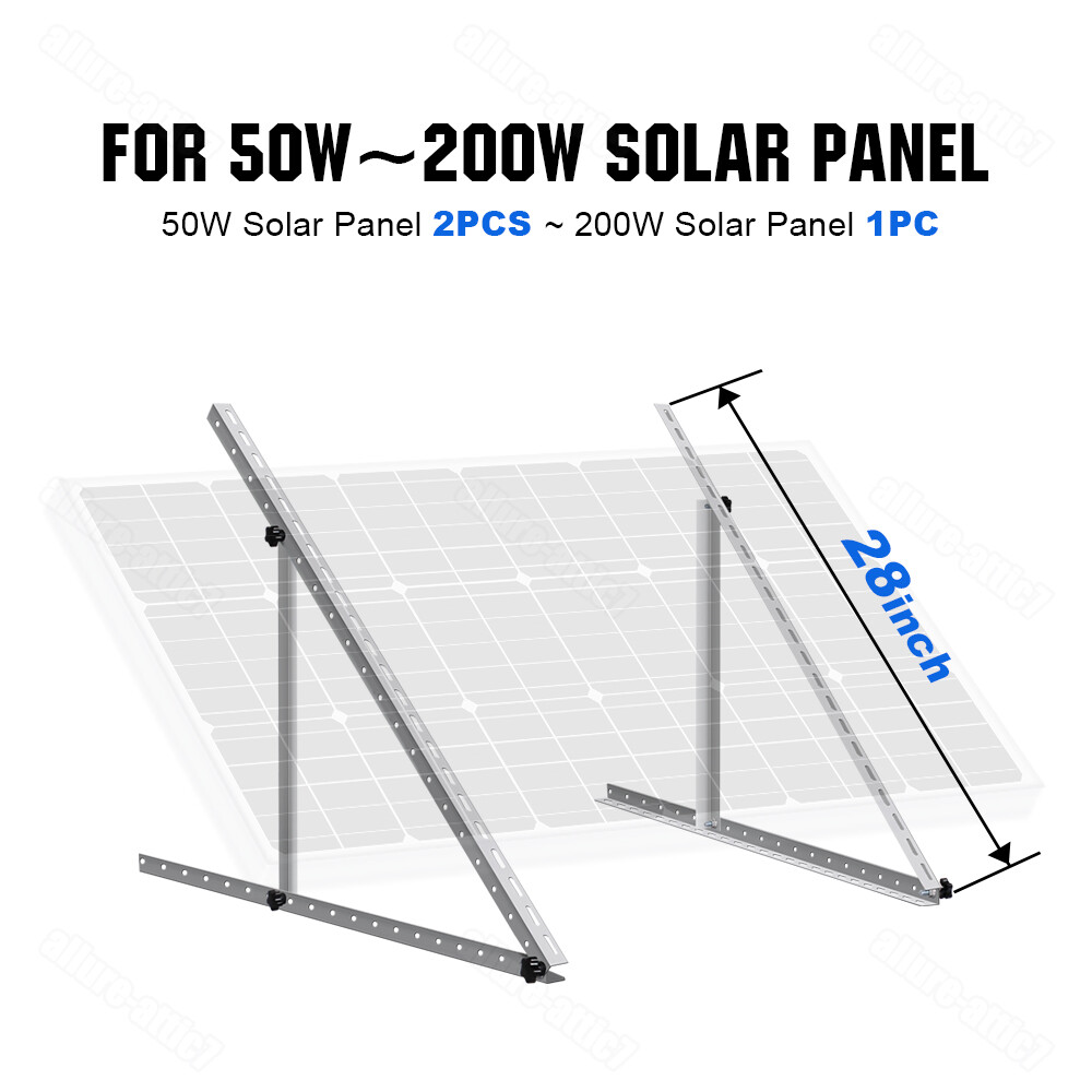 Adjustable Solar Panel Tilt Mount PV Brackets for Any Flat Surface RV Roof Boat