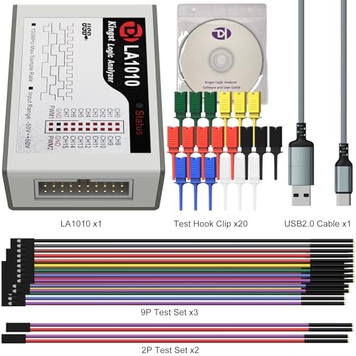 USB Logic Analyzer 16 Input Channels 100MHz with the English PC Software LA1010