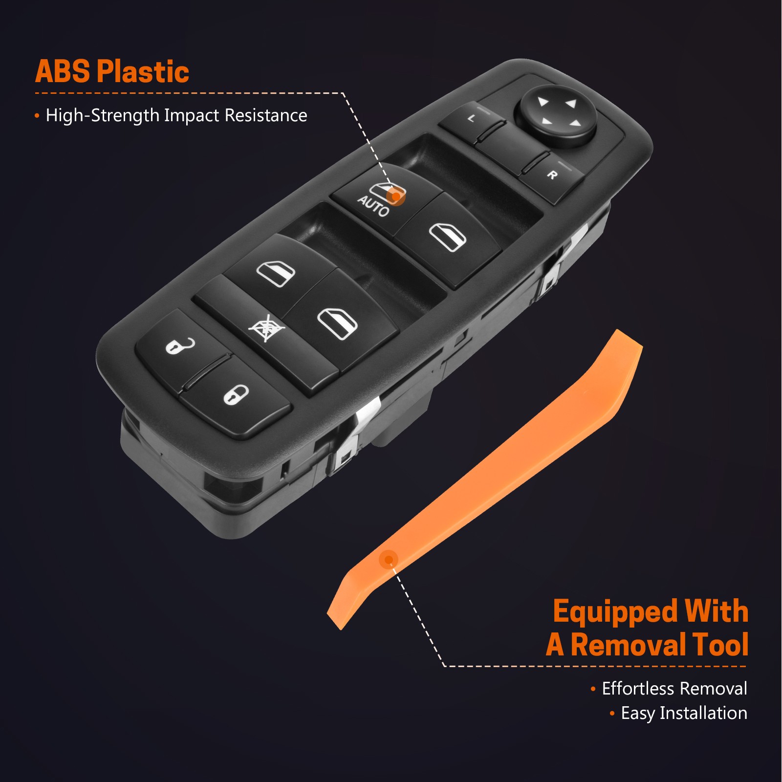 Front Driver Side Power Window Switch for Dodge Journey 2011-2016 68084001AB