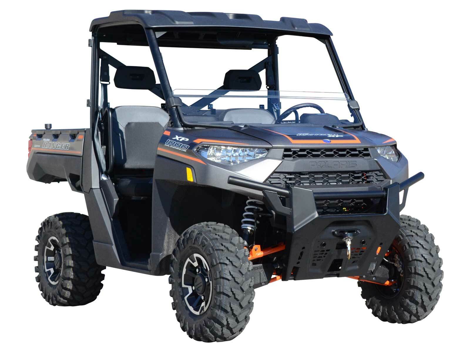 SuperATV Scratch Resistant Half Windshield for Polaris Ranger XP 900 (2013+)